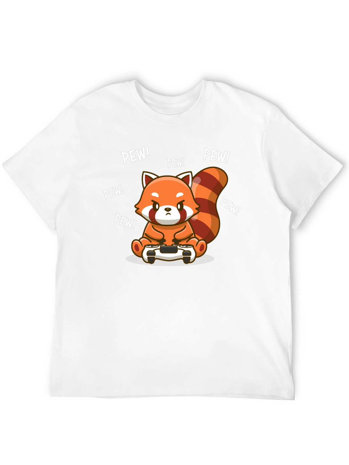 Gamer Red Panda T-Shirt - Pew Pew!