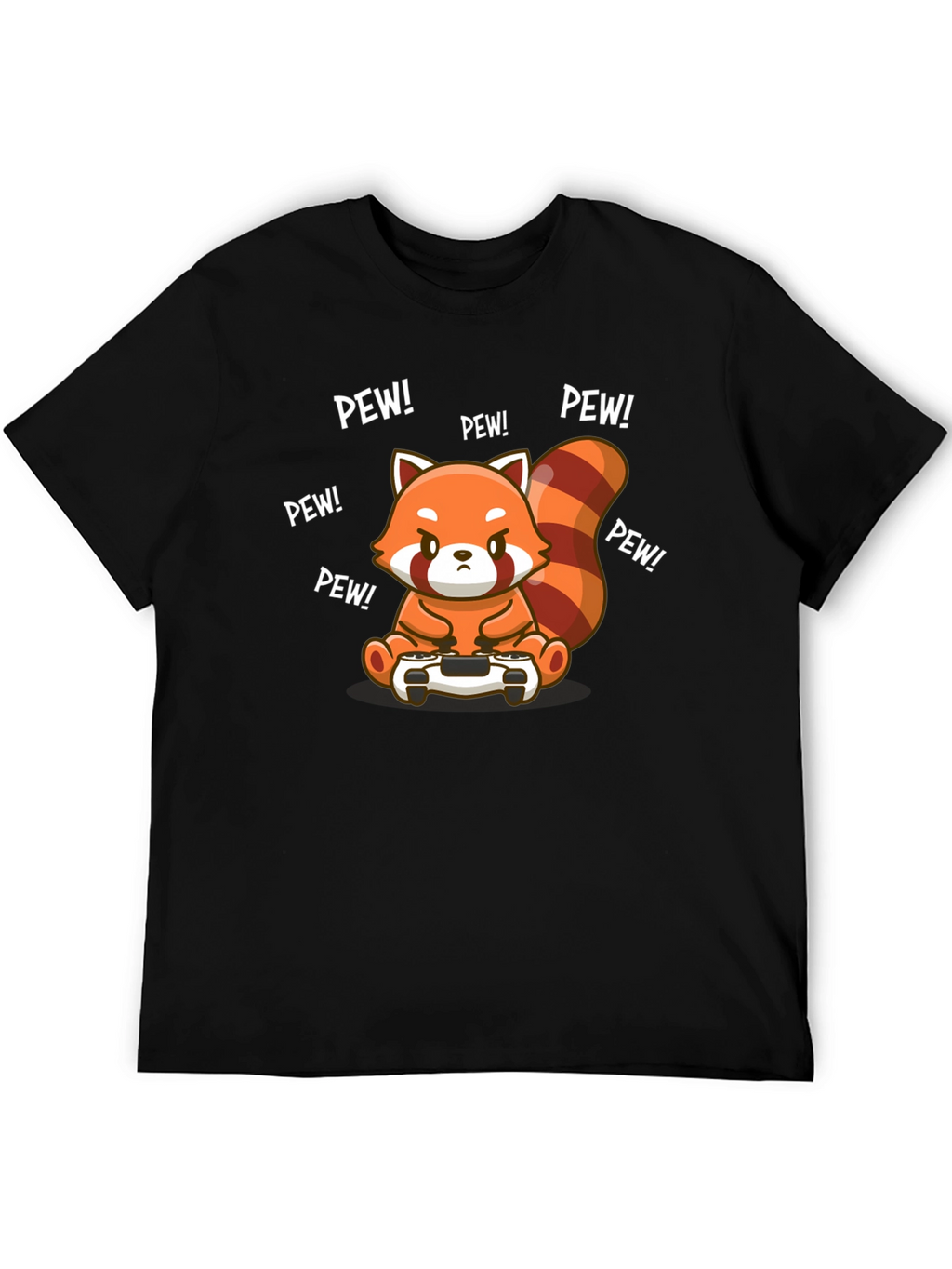 Gamer Red Panda T-Shirt - Pew Pew!