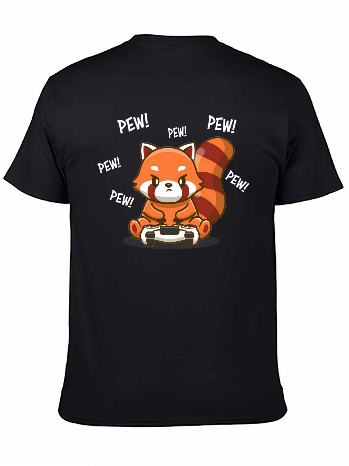 Gamer Red Panda T-Shirt - Pew Pew!