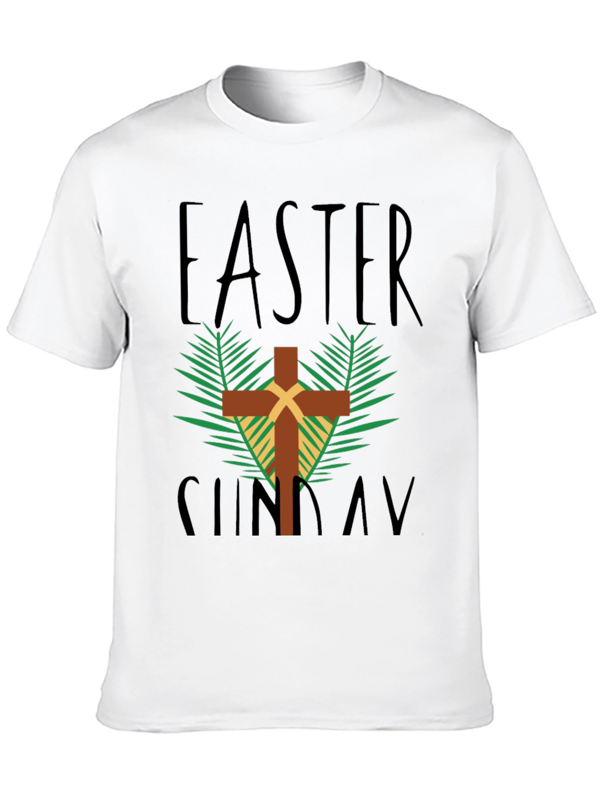 Easter Sunday Cross Graphic T-Shirt