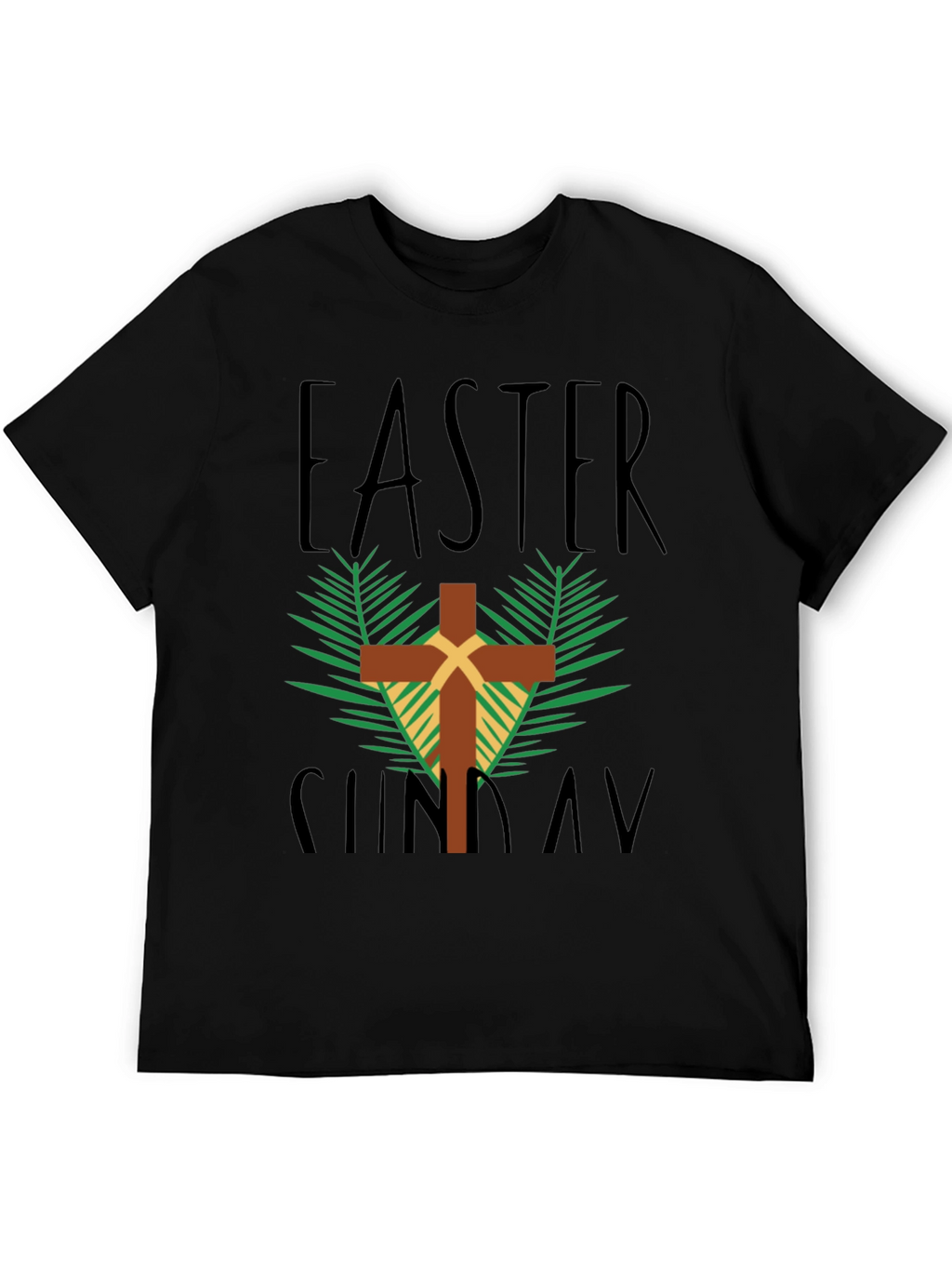 Easter Sunday Cross Graphic T-Shirt