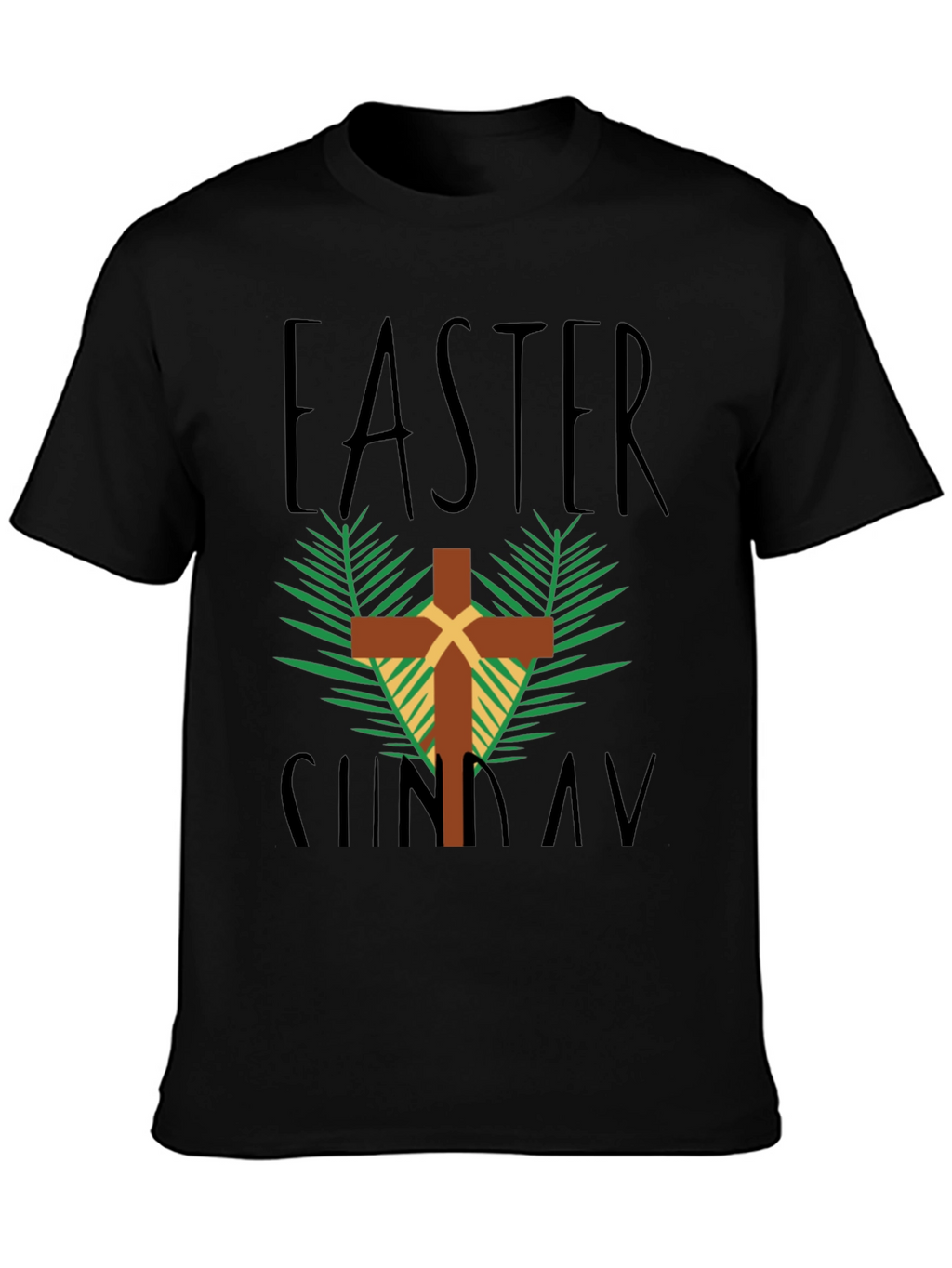 Easter Sunday Cross Graphic T-Shirt