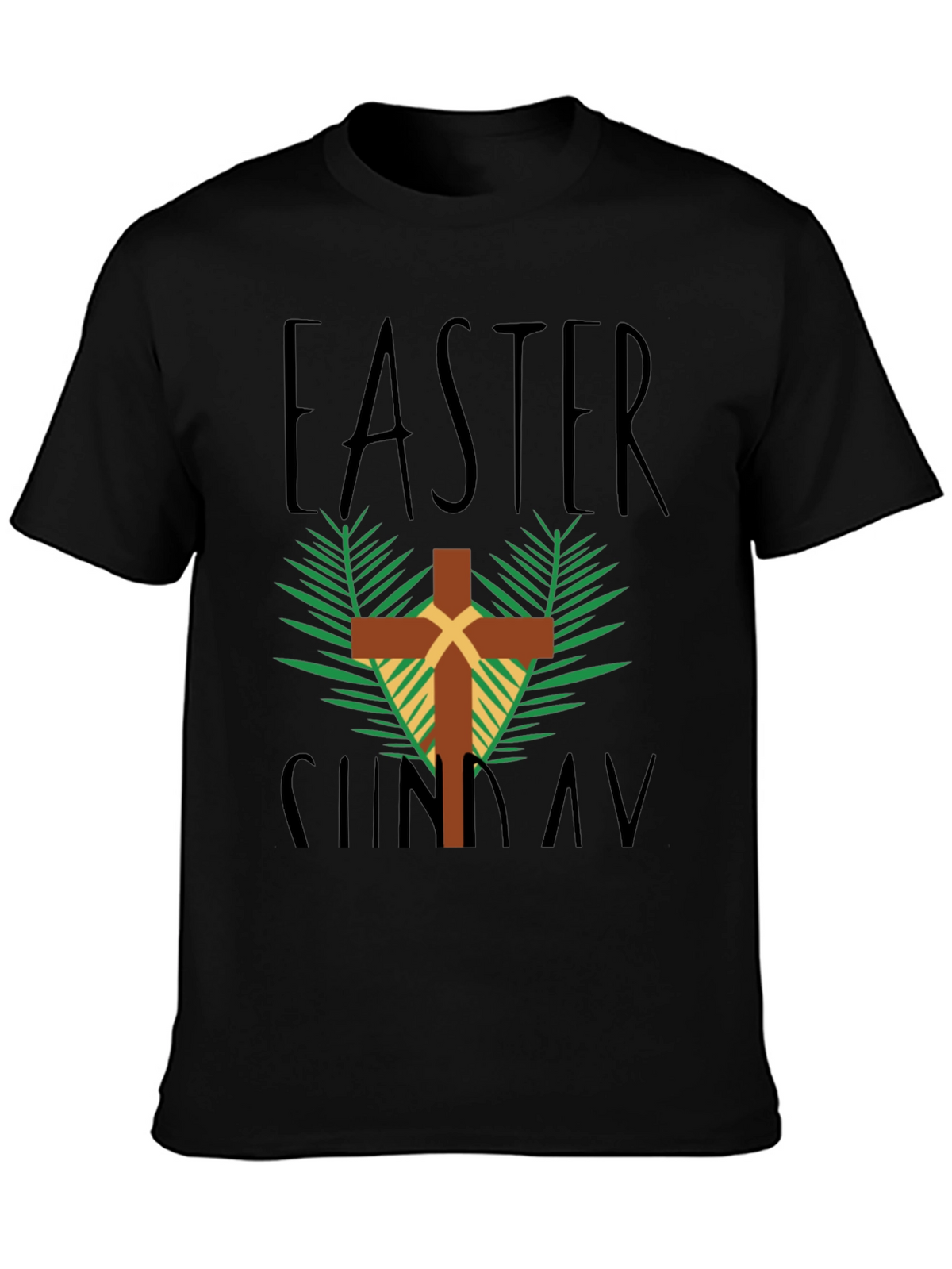 Easter Sunday Cross Graphic T-Shirt