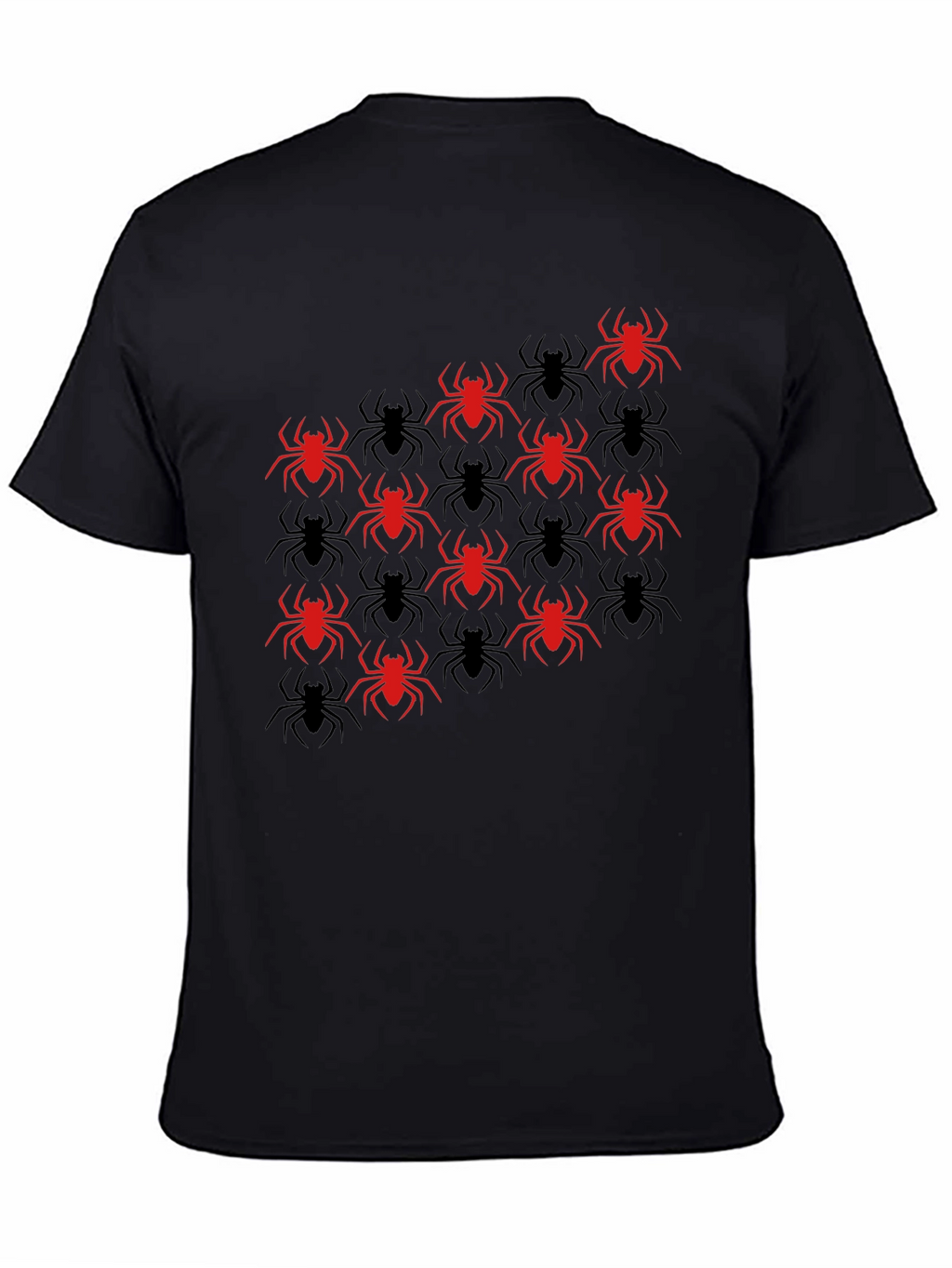 Spider Graphic T-Shirt - Red & Black Design