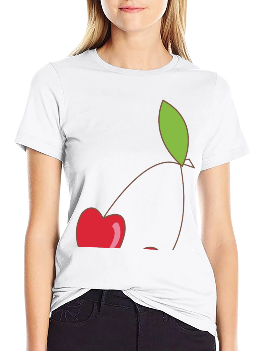 Cherry Graphic Black T-Shirt - Casual Style