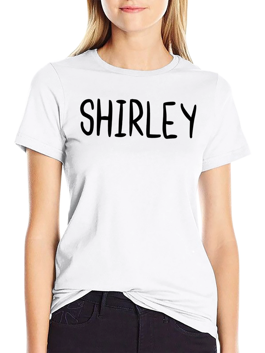 Shirley Black Tee Shirt - Comfortable Unisex Fit