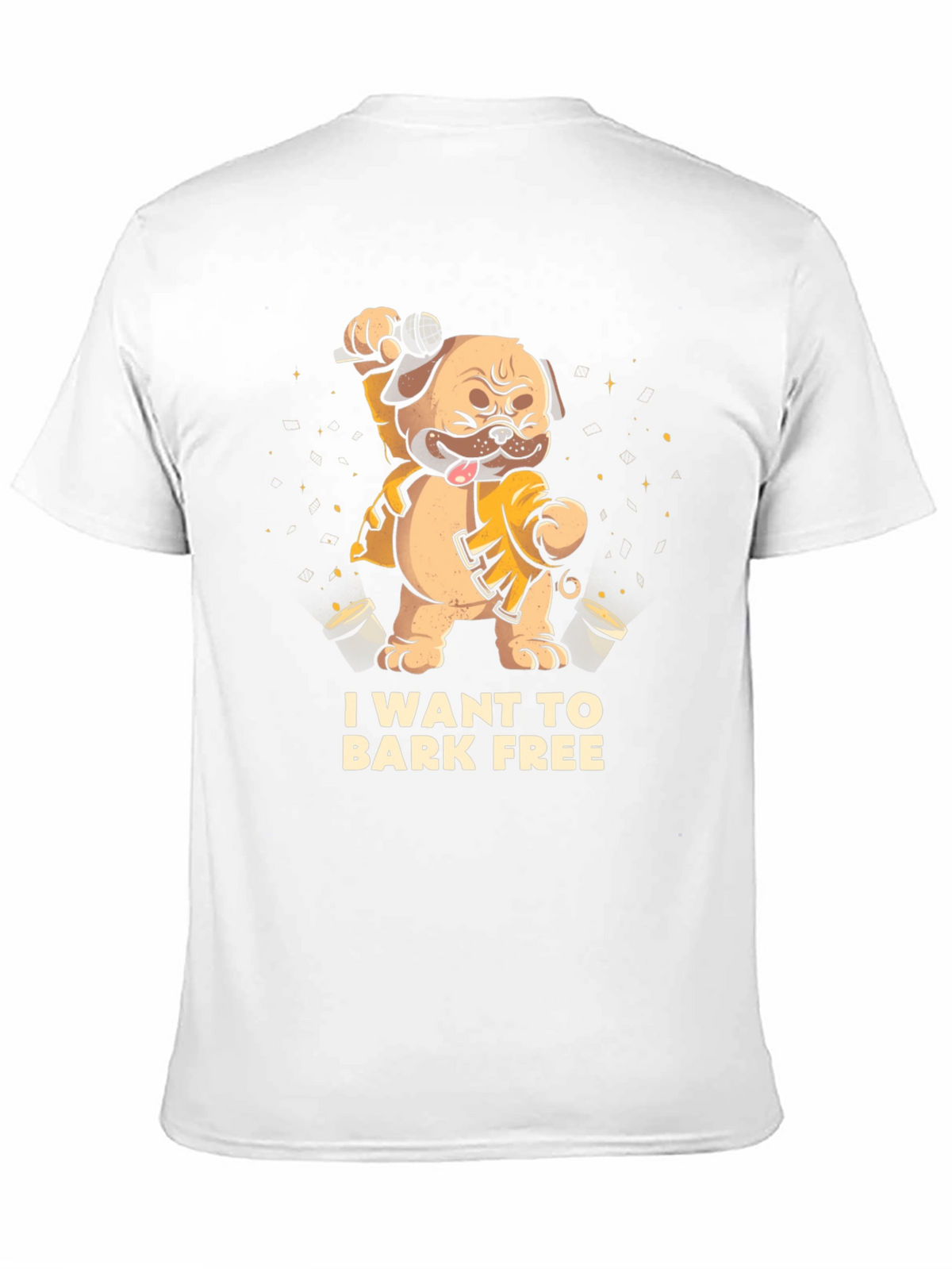I Want To Bark Free Black T-Shirt