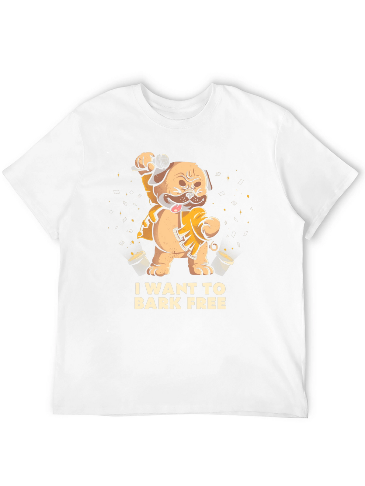 I Want To Bark Free Black T-Shirt