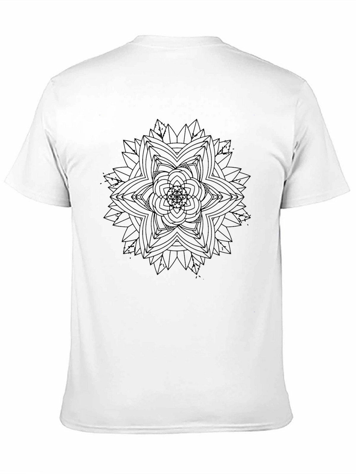 Geometric Mandala T-Shirt - Stylish Black Tee
