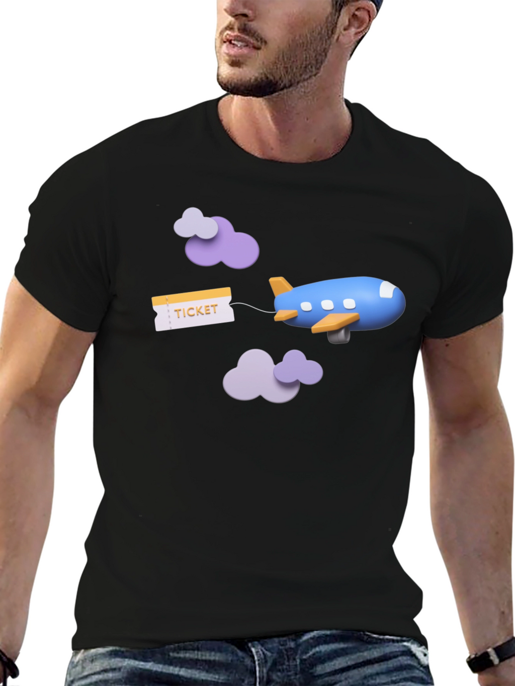 Travel Ticket Airplane T-Shirt