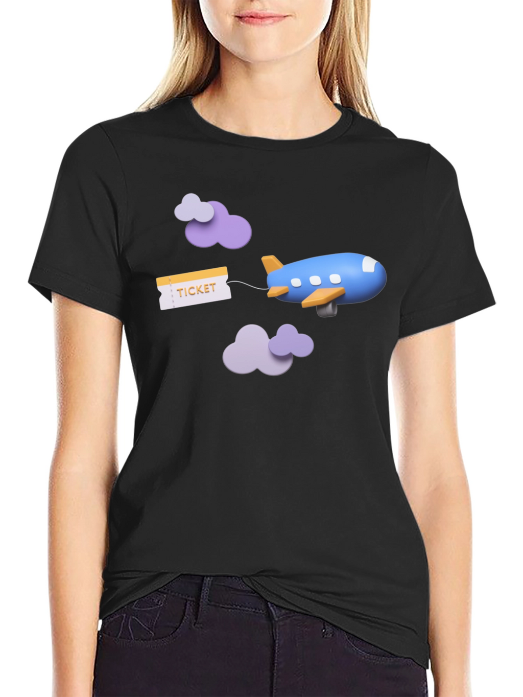 Travel Ticket Airplane T-Shirt