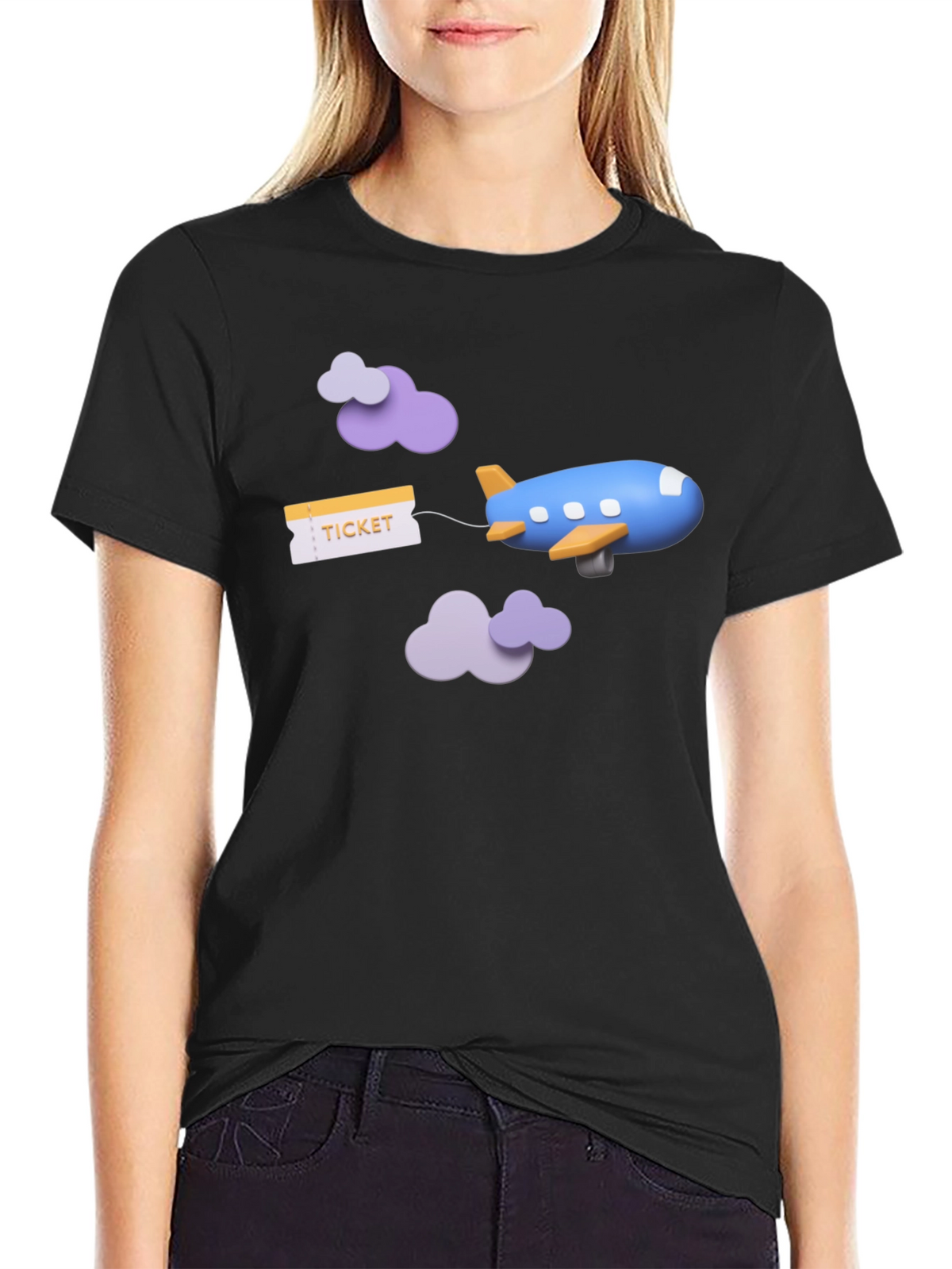 Travel Ticket Airplane T-Shirt
