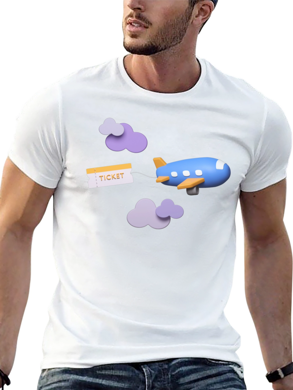 Travel Ticket Airplane T-Shirt