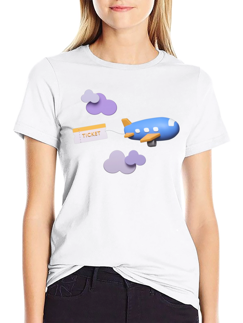 Travel Ticket Airplane T-Shirt