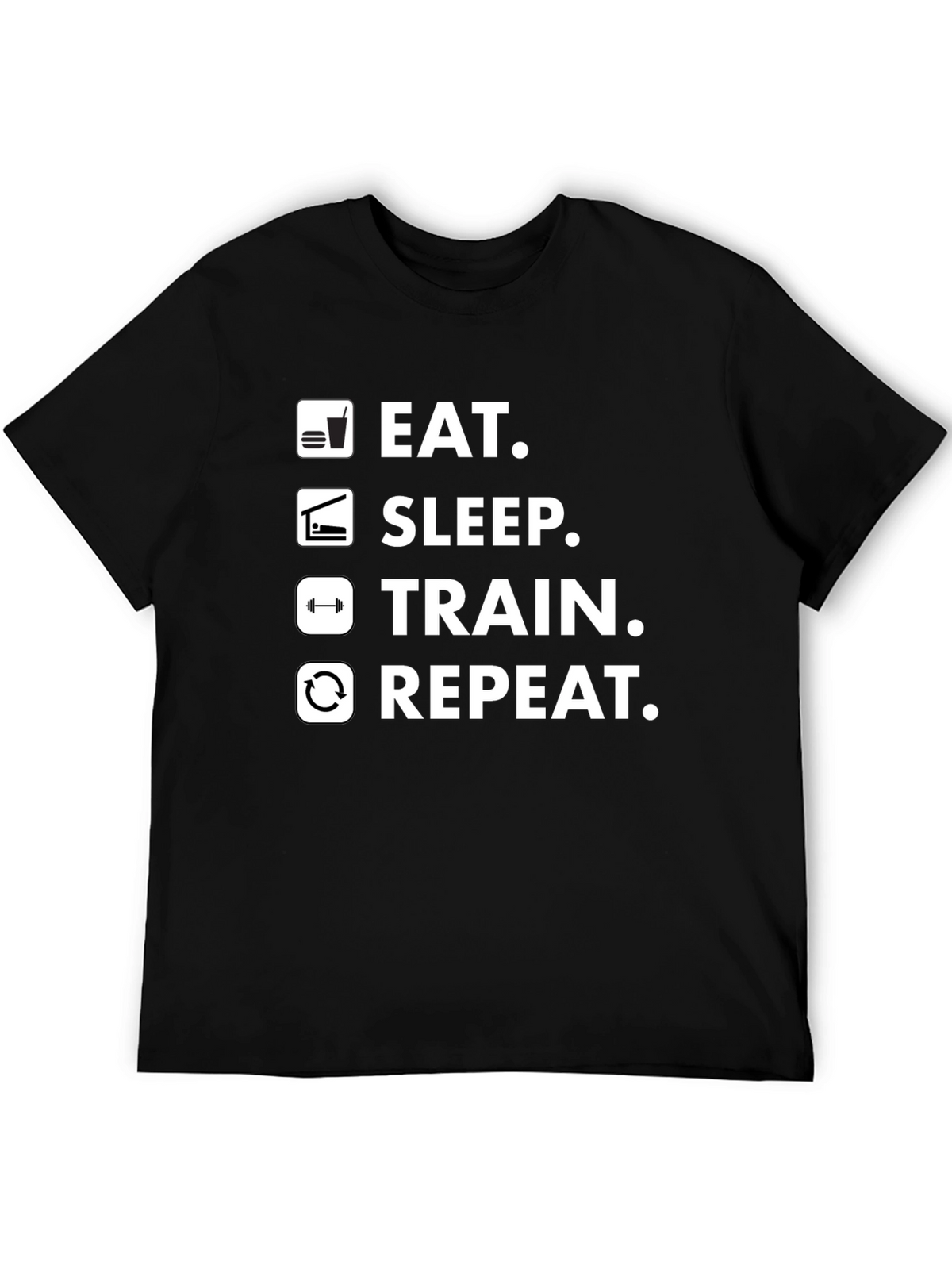 Eat Sleep Train Repeat Gym T-Shirt