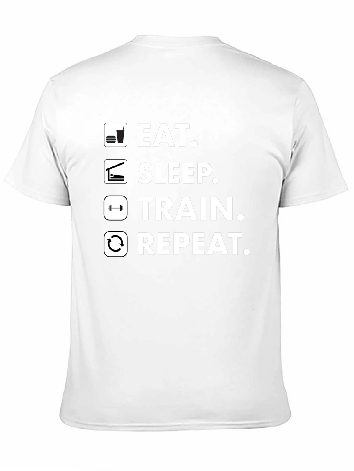 Eat Sleep Train Repeat Gym T-Shirt