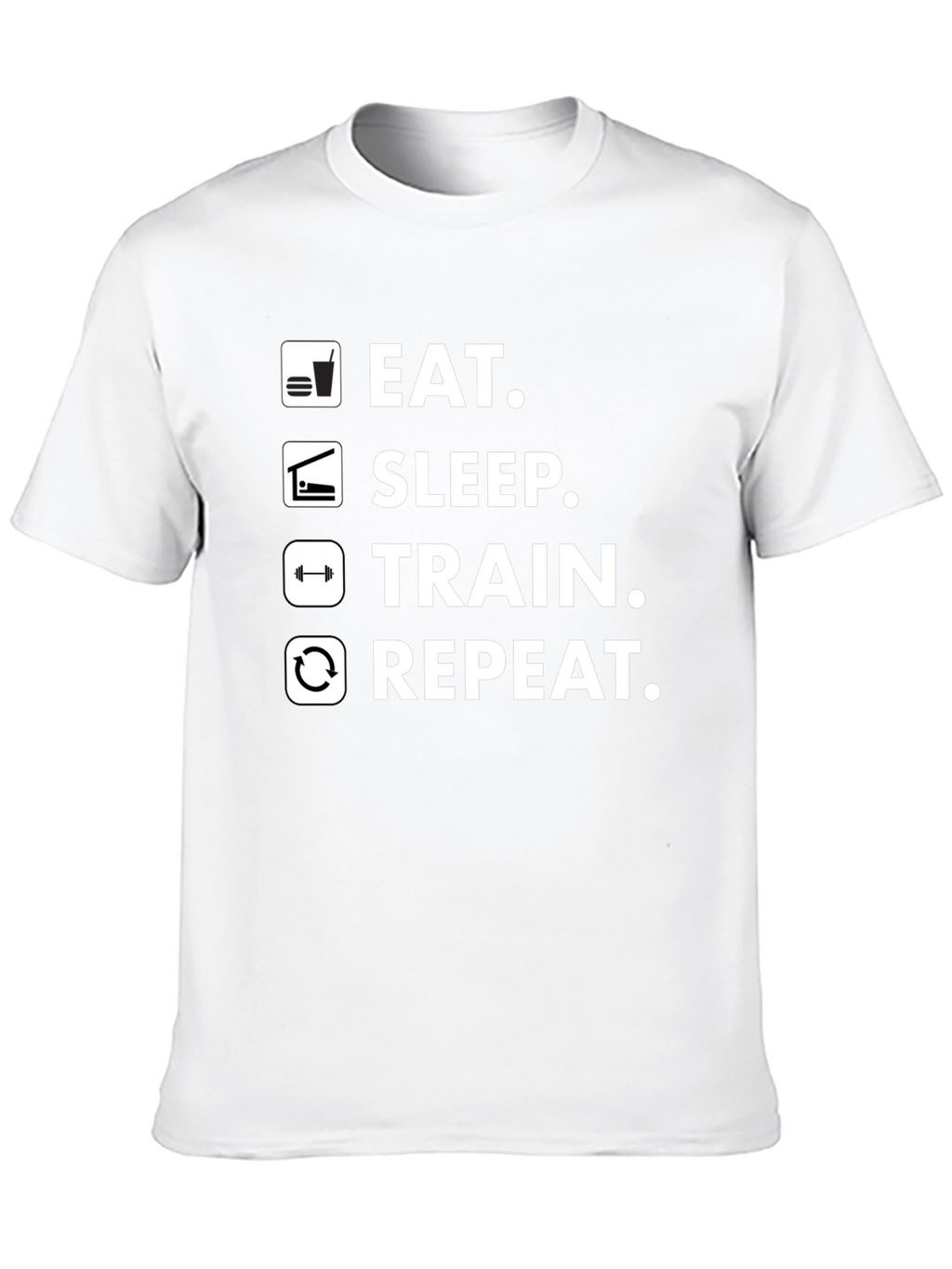 Eat Sleep Train Repeat Gym T-Shirt