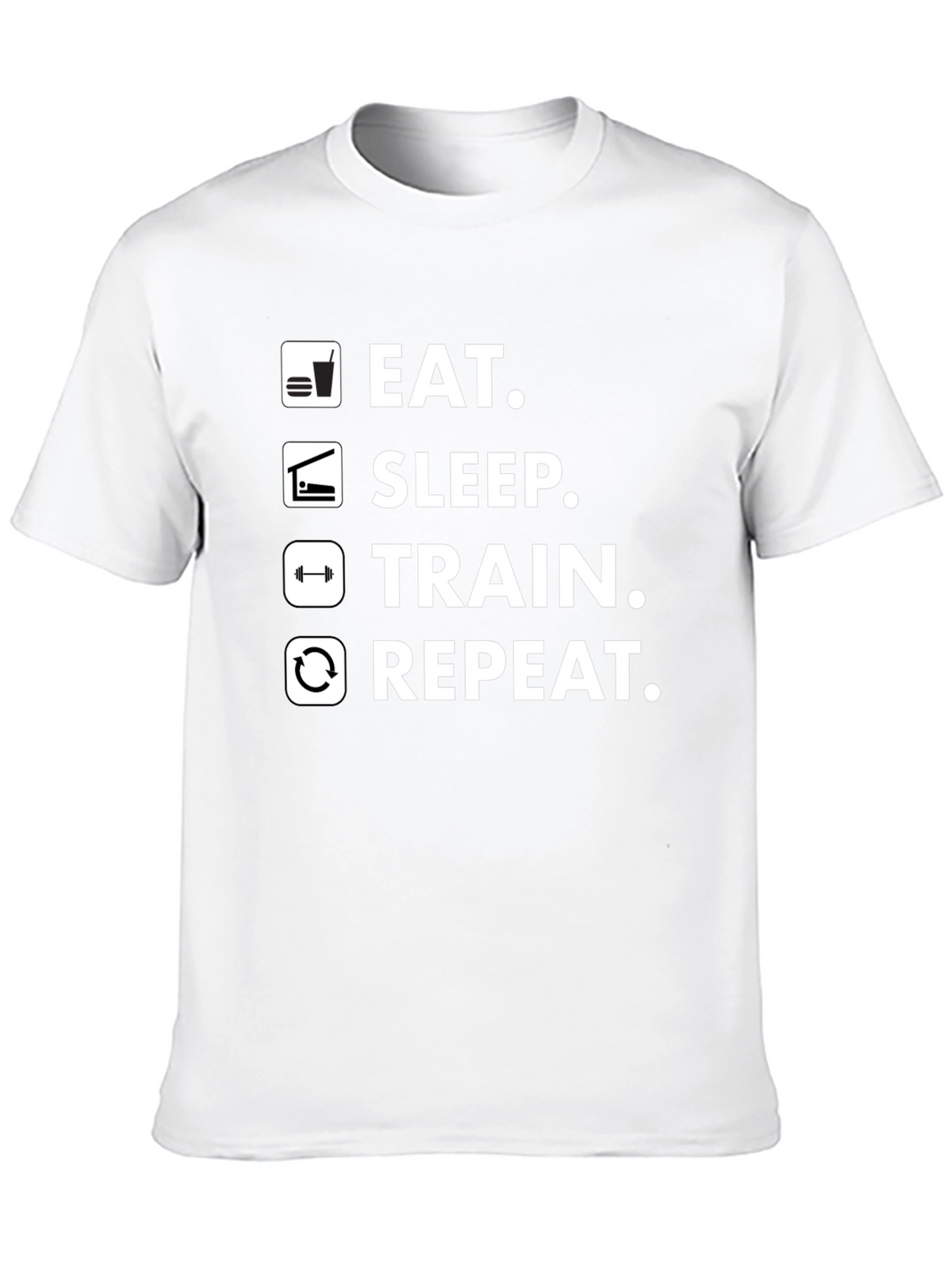Eat Sleep Train Repeat Gym T-Shirt