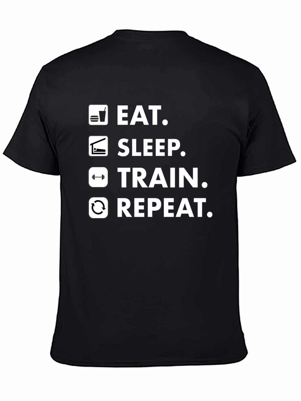 Eat Sleep Train Repeat Gym T-Shirt
