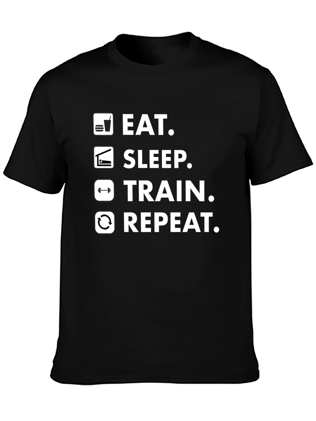 Eat Sleep Train Repeat Gym T-Shirt
