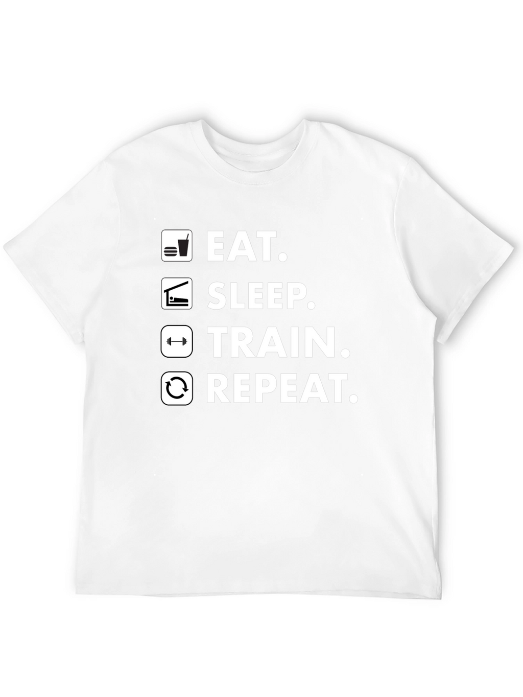 Eat Sleep Train Repeat Gym T-Shirt