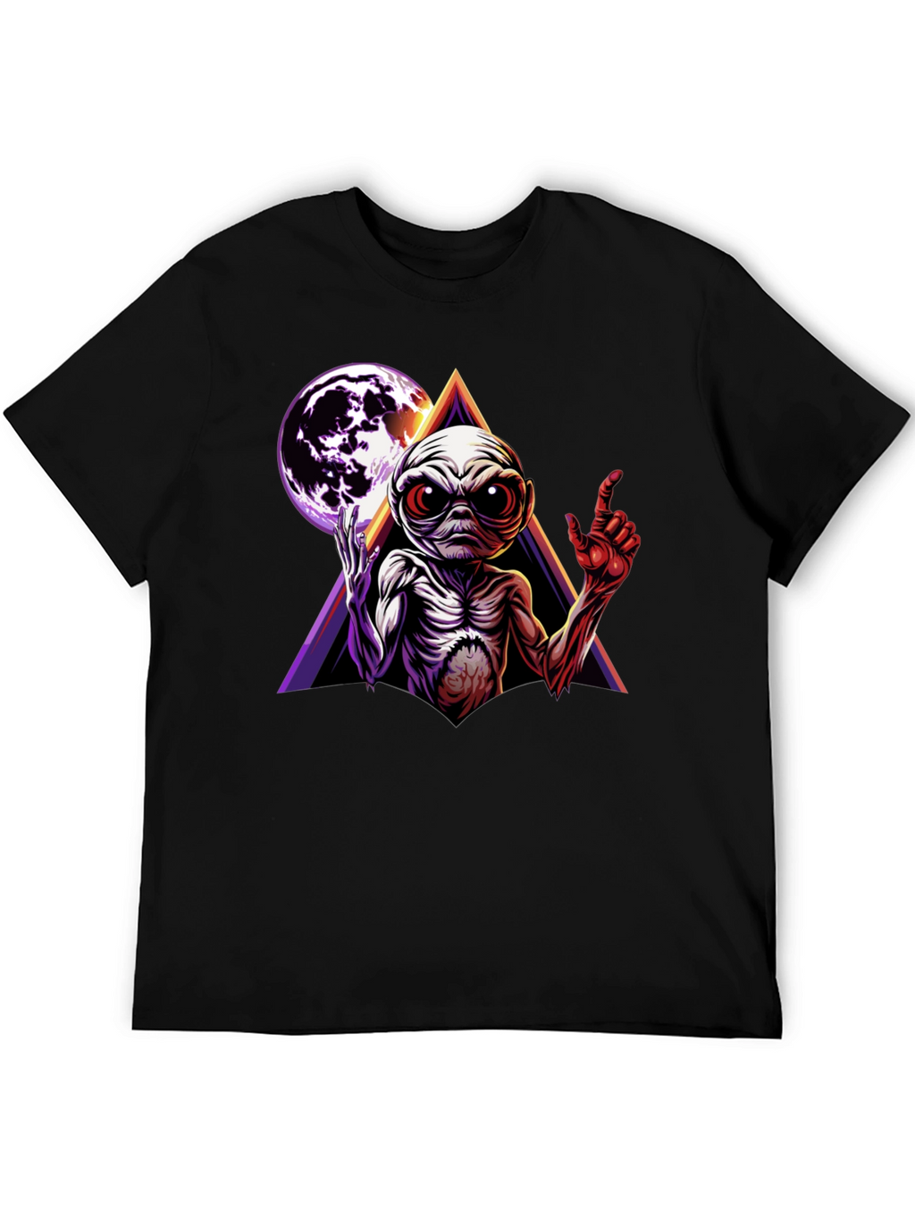 Alien Moon Triangle Graphic Tee