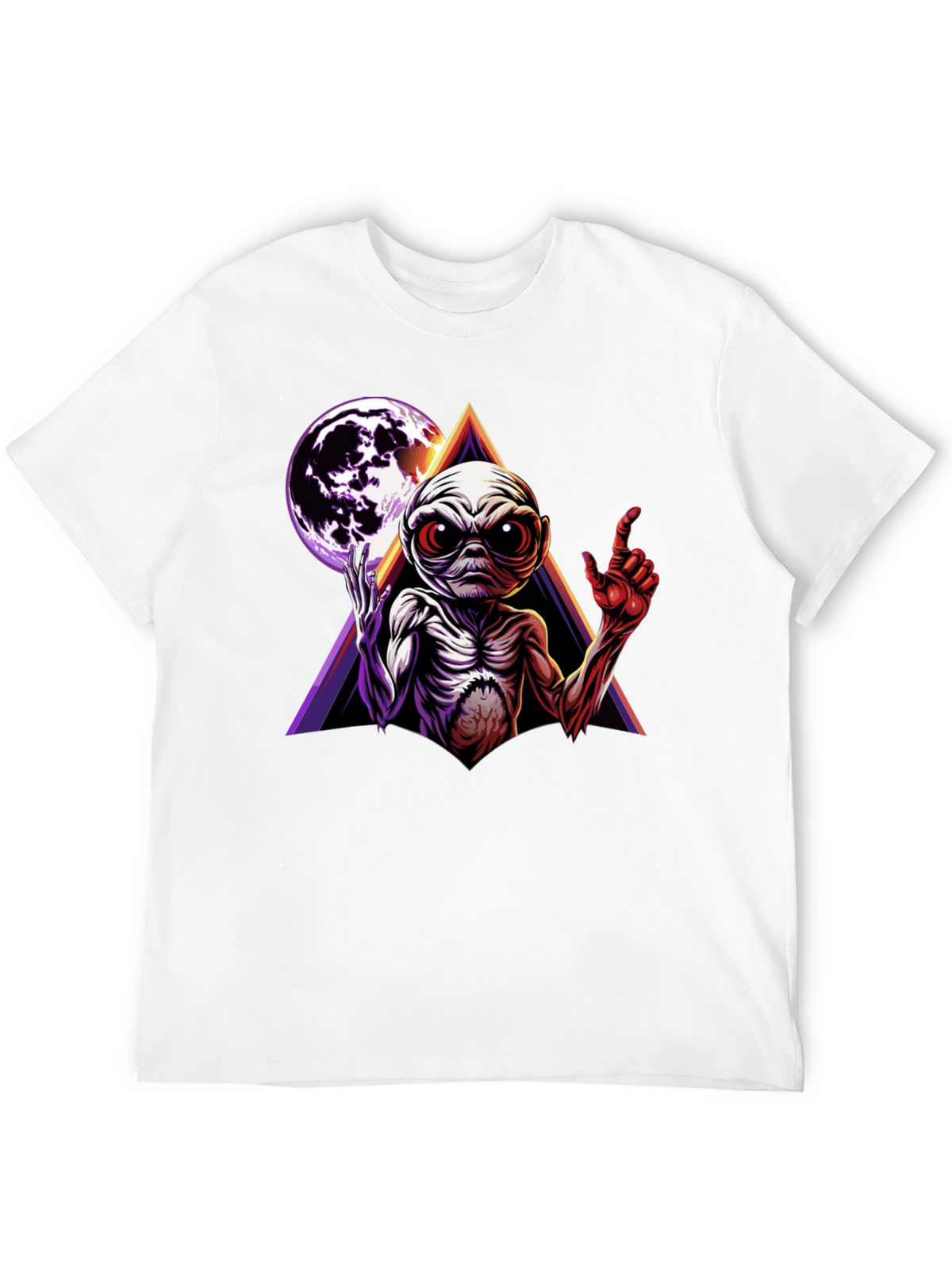 Alien Moon Triangle Graphic Tee