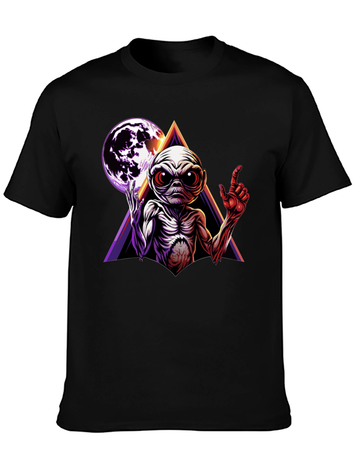 Alien Moon Triangle Graphic Tee