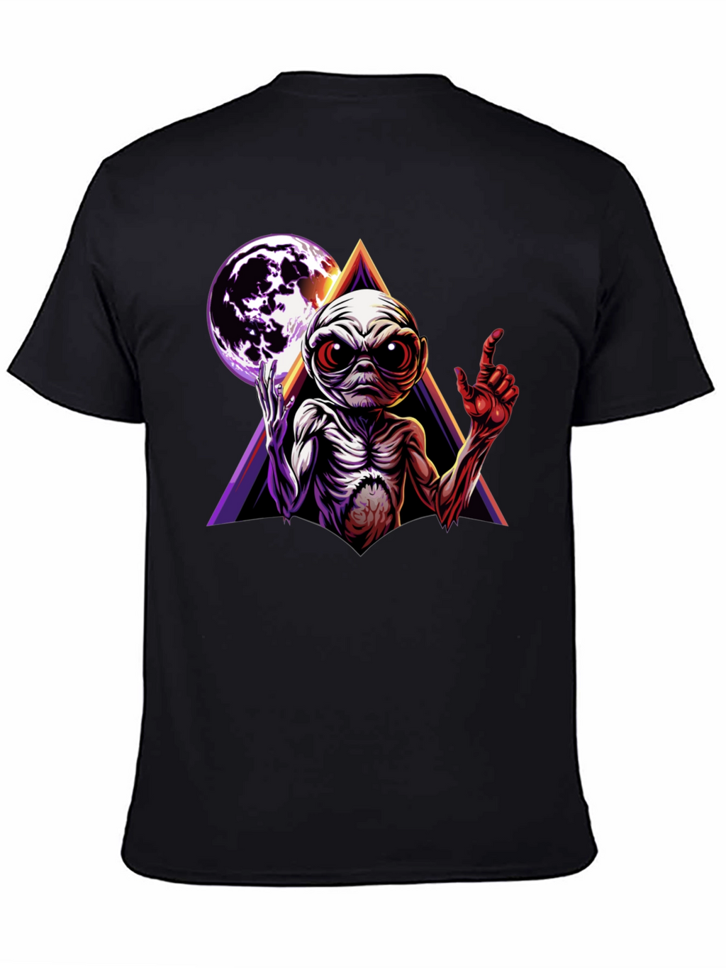 Alien Moon Triangle Graphic Tee