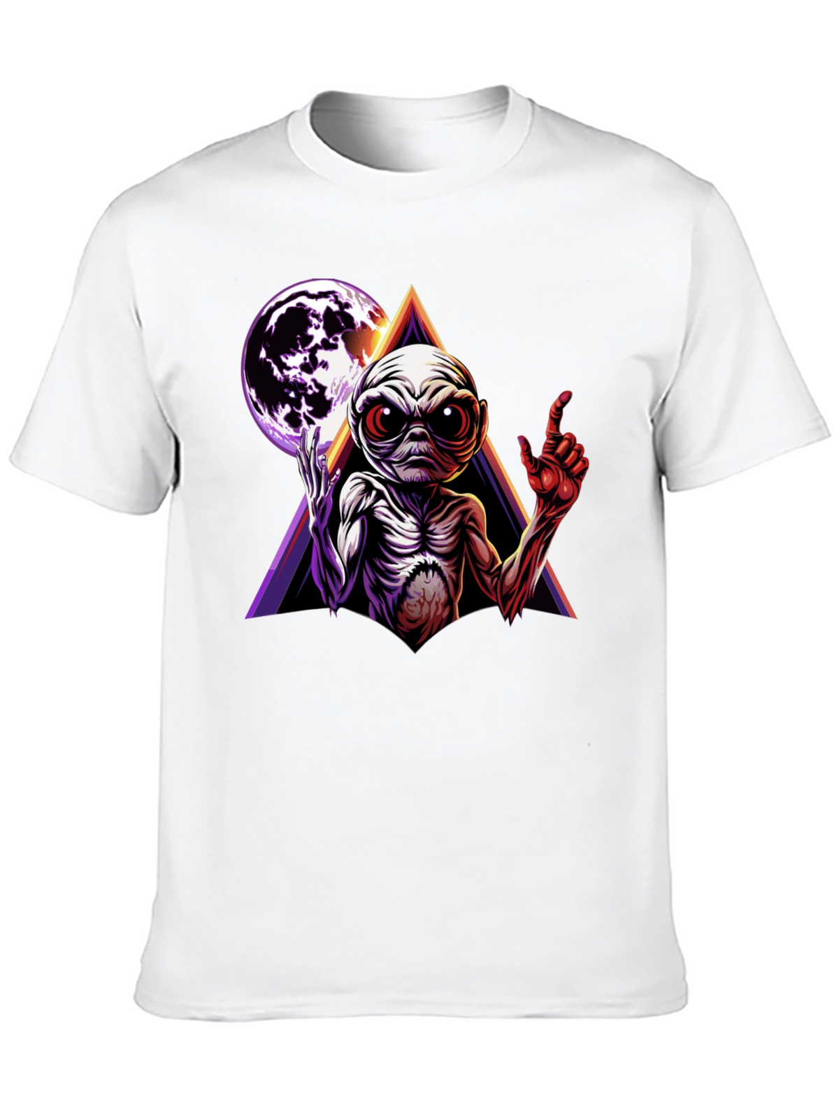 Alien Moon Triangle Graphic Tee