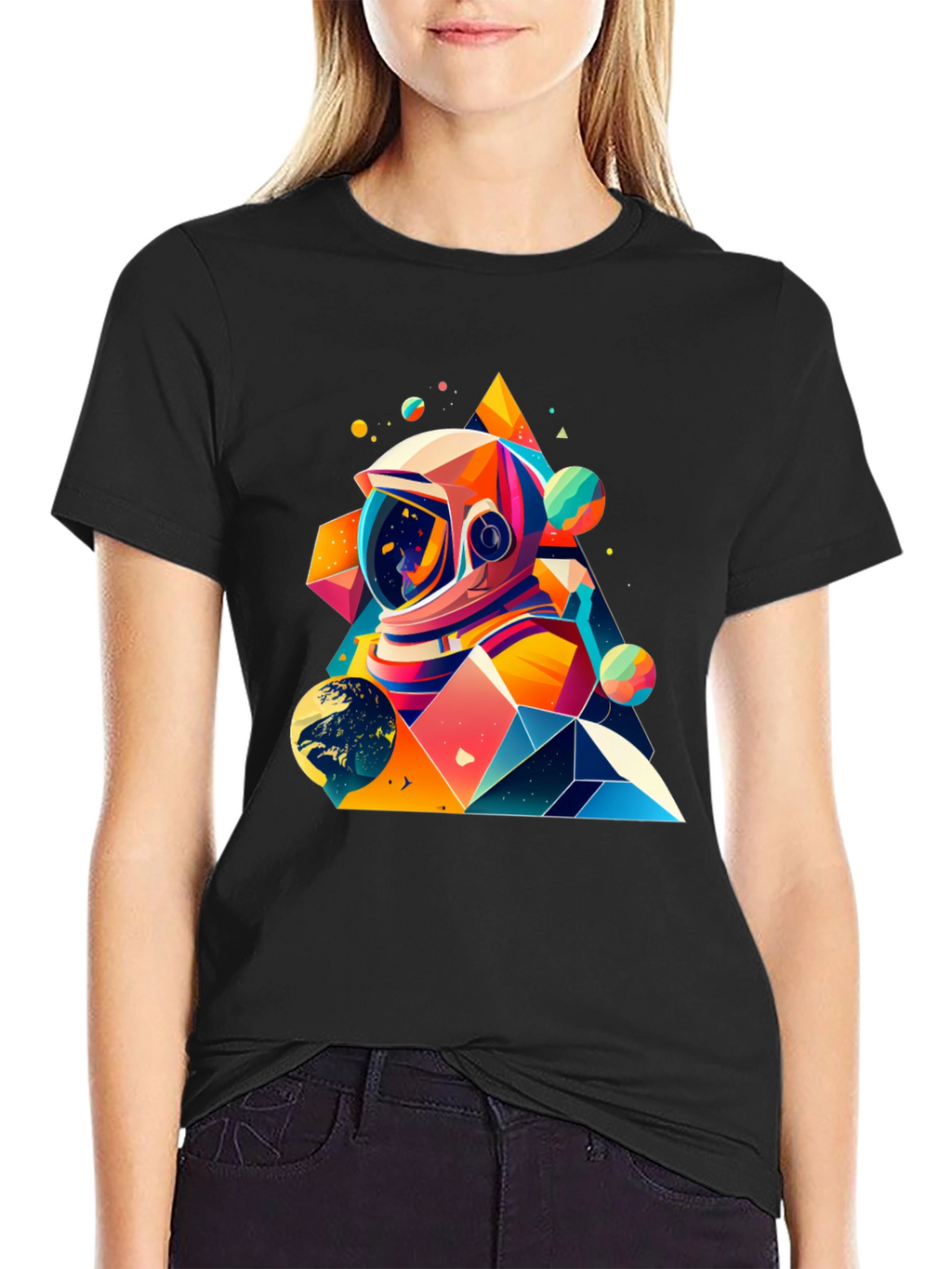 Astronaut Graphic Tee - Space Art T-Shirt