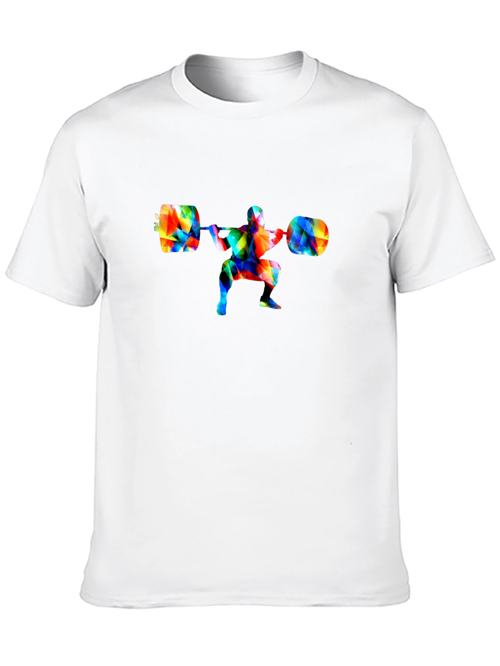 Colorful Weightlifting Squat T-Shirt