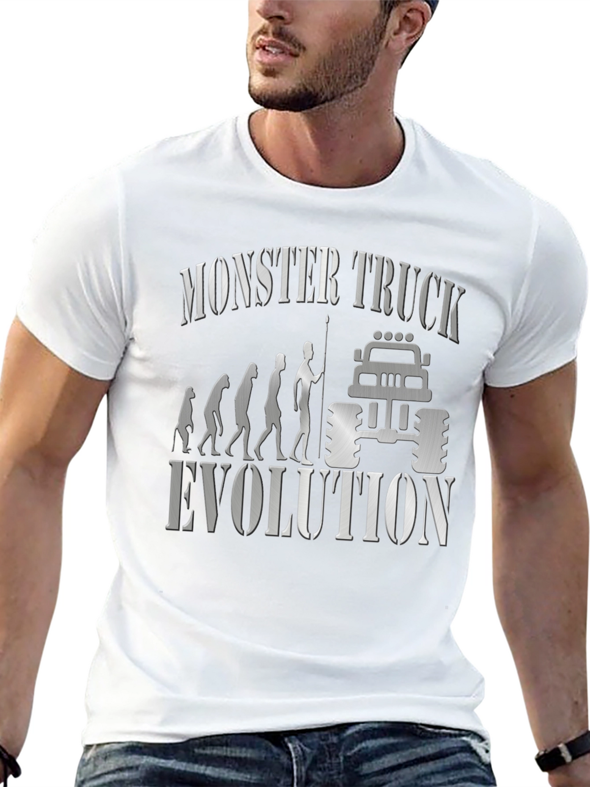 Monster Truck Evolution Graphic T-Shirt
