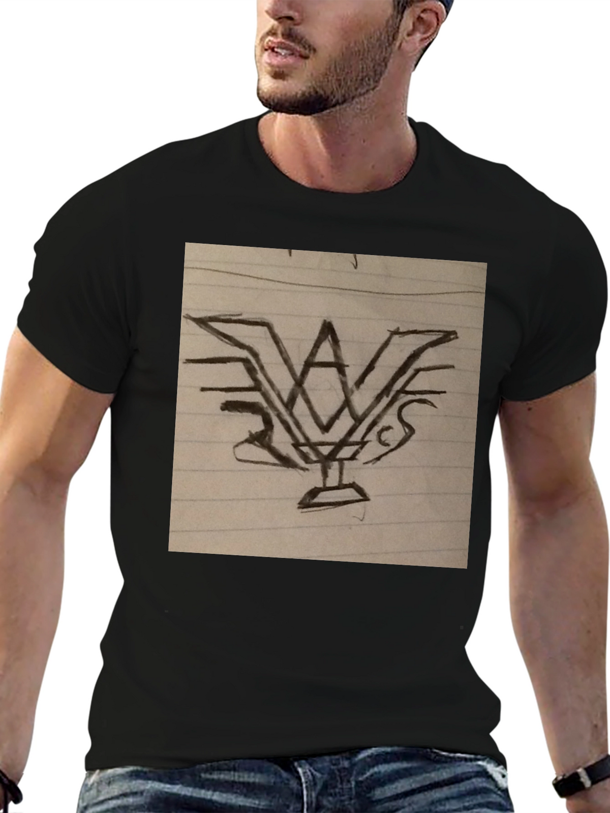 Abstract Graphic Print T-Shirt
