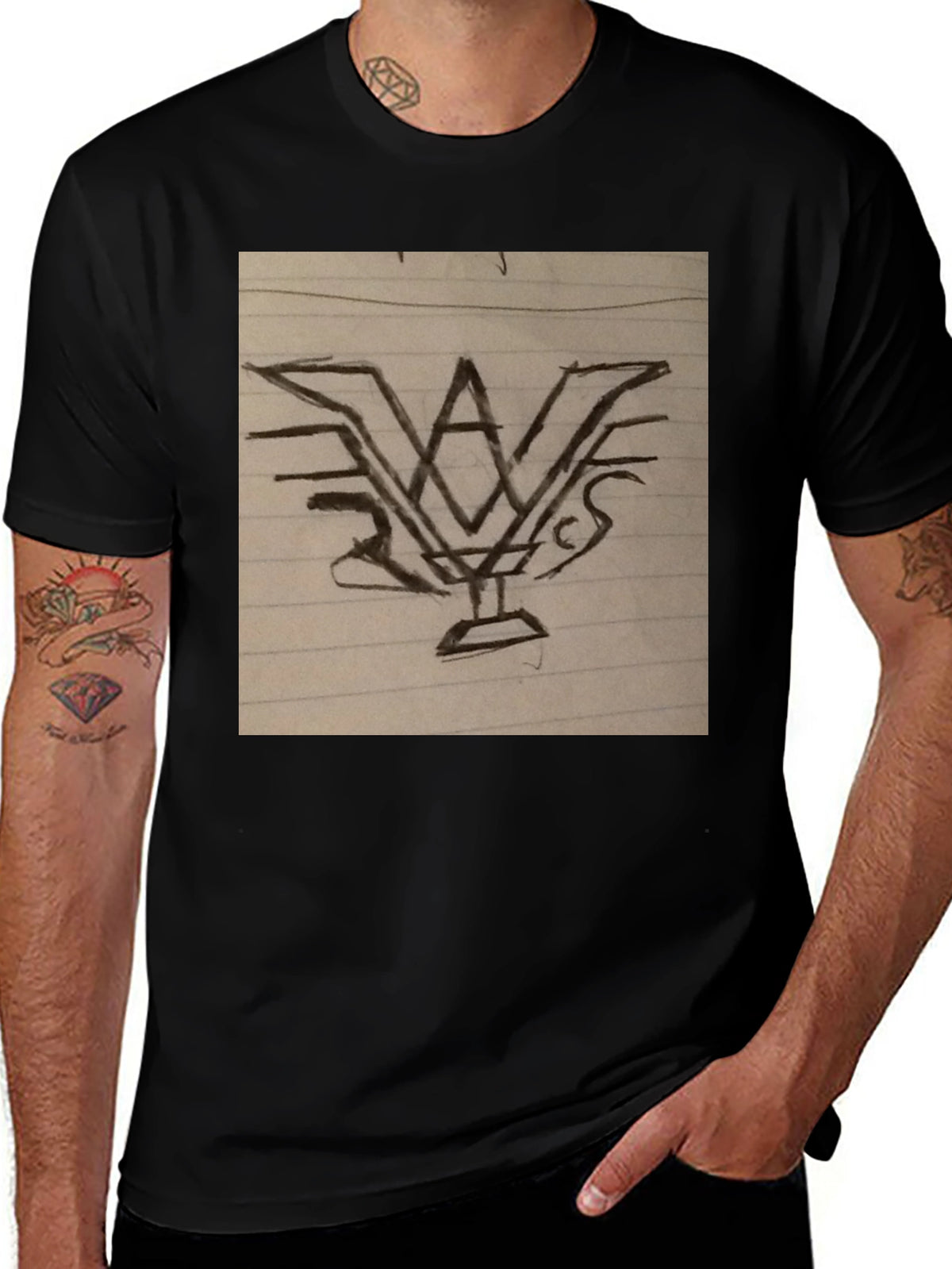 Abstract Graphic Print T-Shirt