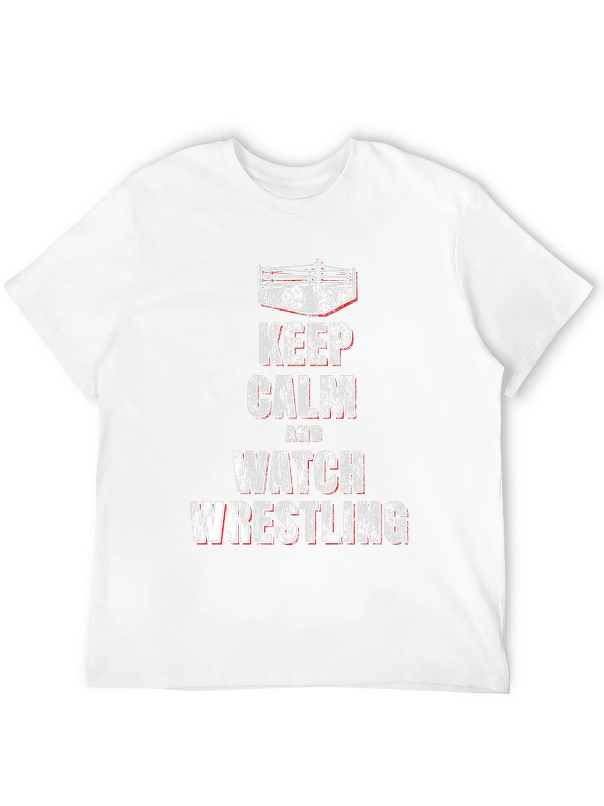 Keep Calm & Watch Wrestling Black T-Shirt