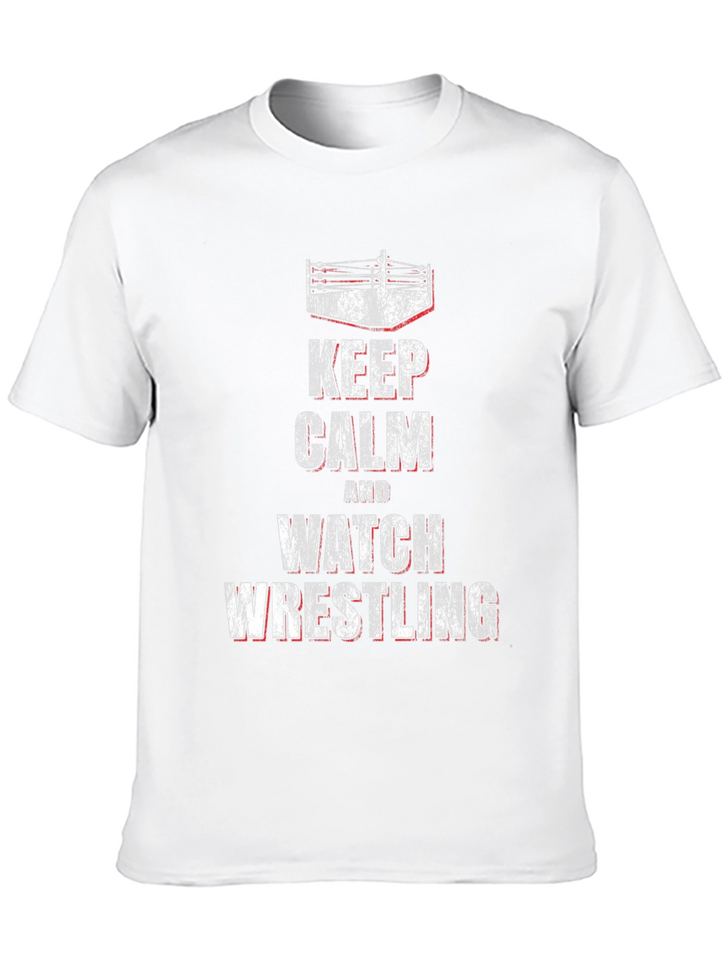 Keep Calm & Watch Wrestling Black T-Shirt