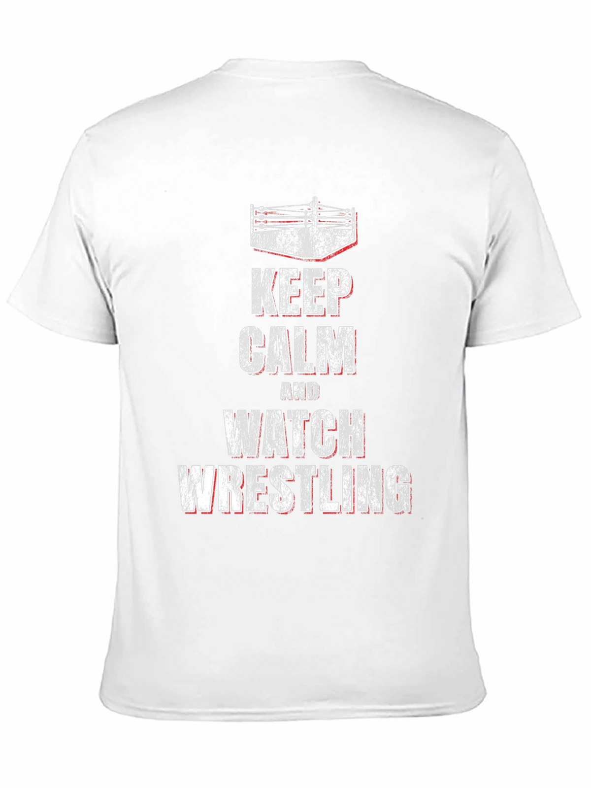 Keep Calm & Watch Wrestling Black T-Shirt