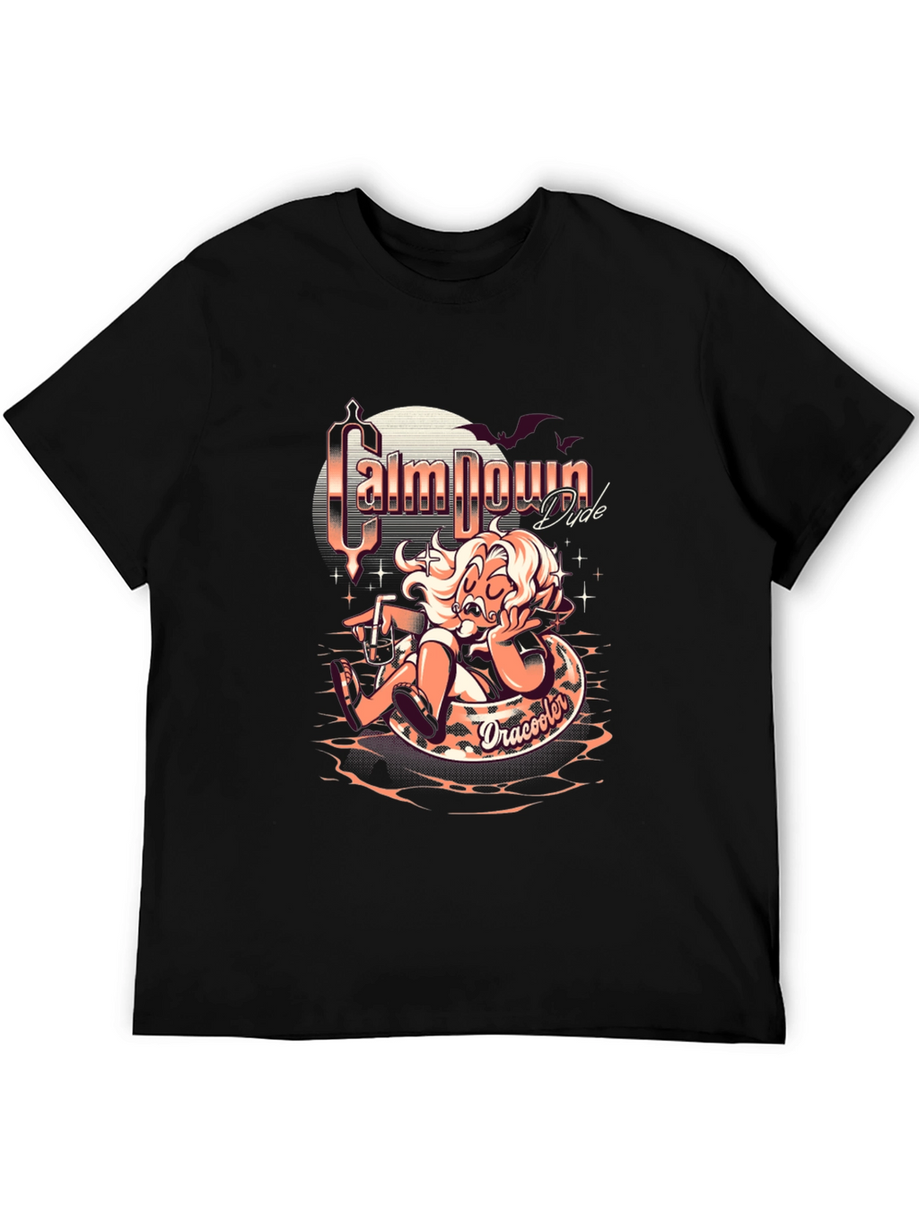Calm Down Dude Dracooler Graphic T-Shirt