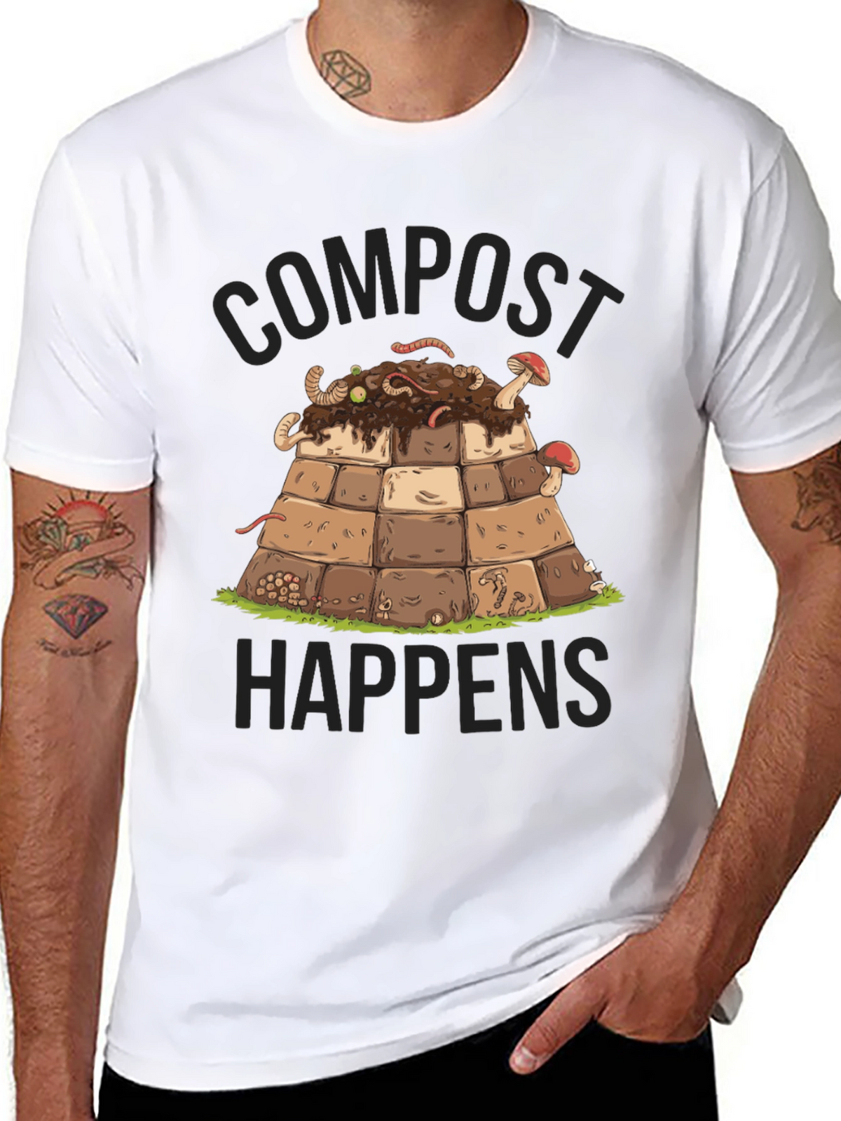 Compost Happens Graphic Tee