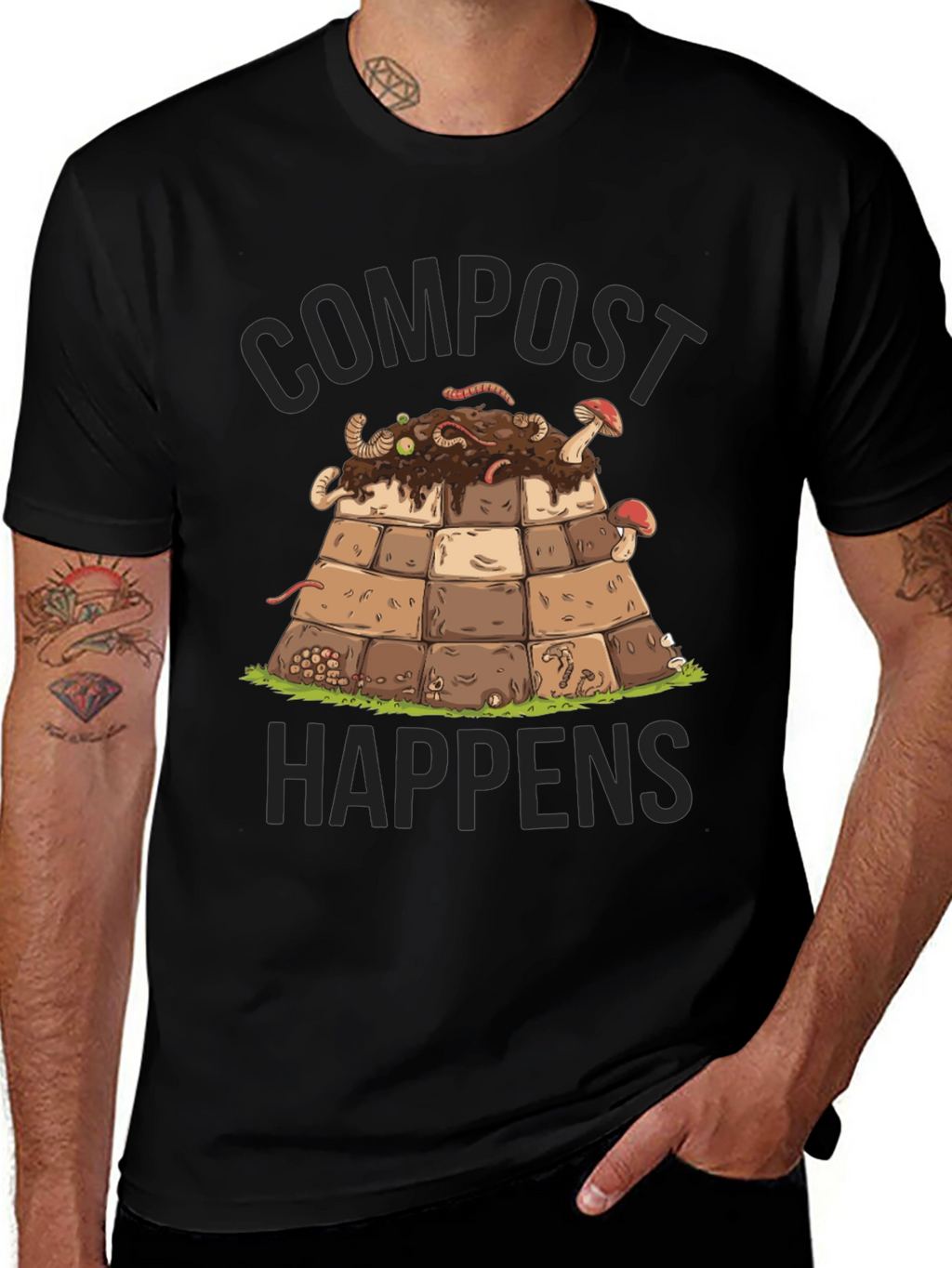 Compost Happens Graphic Tee