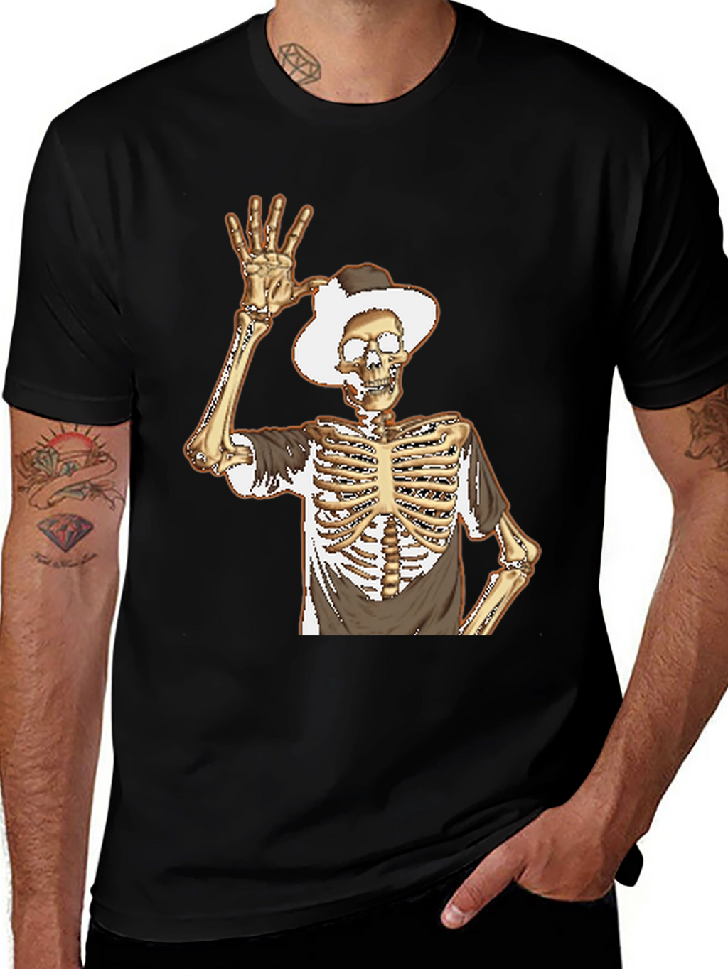 Skeleton Cowboy Graphic Tee
