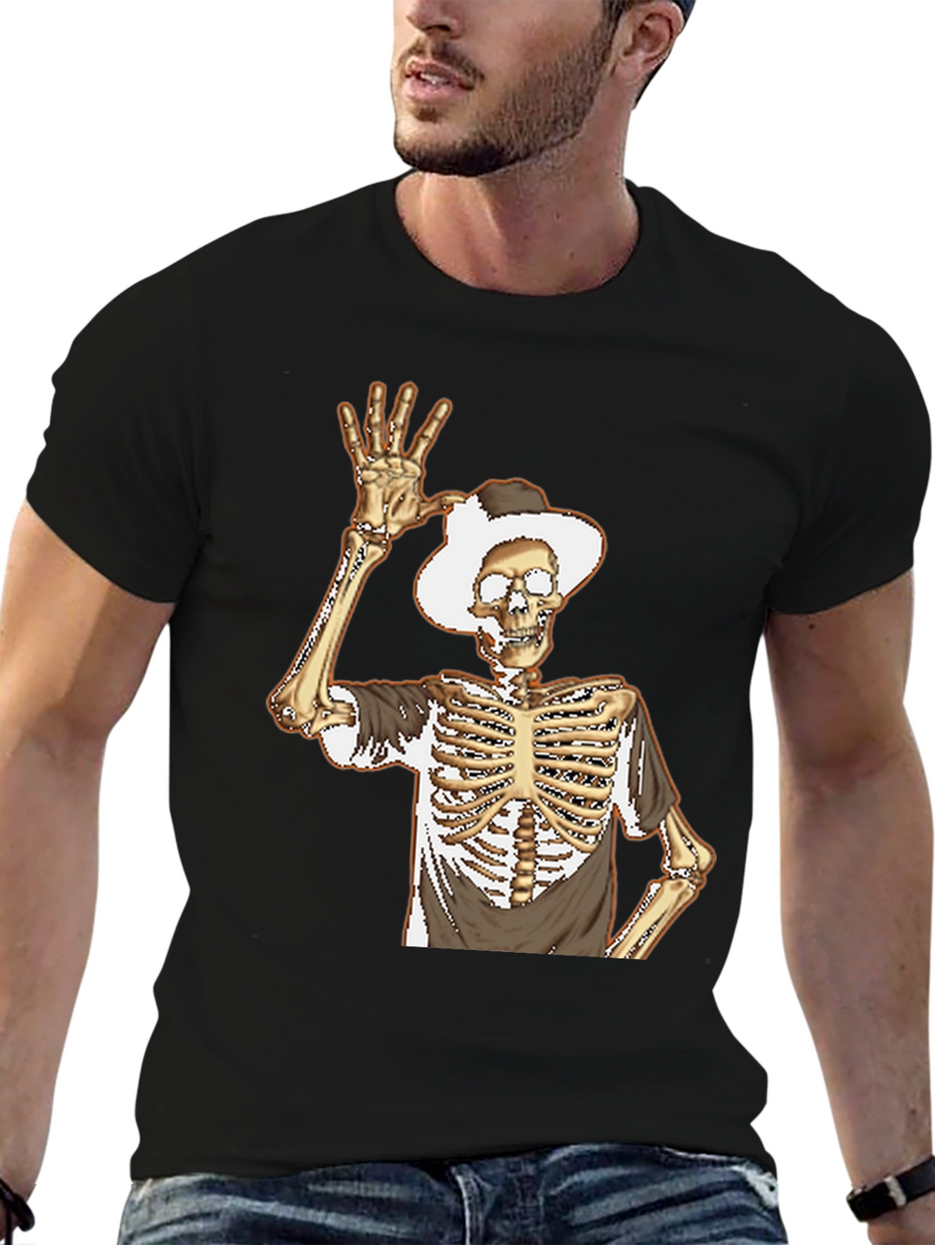 Skeleton Cowboy Graphic Tee