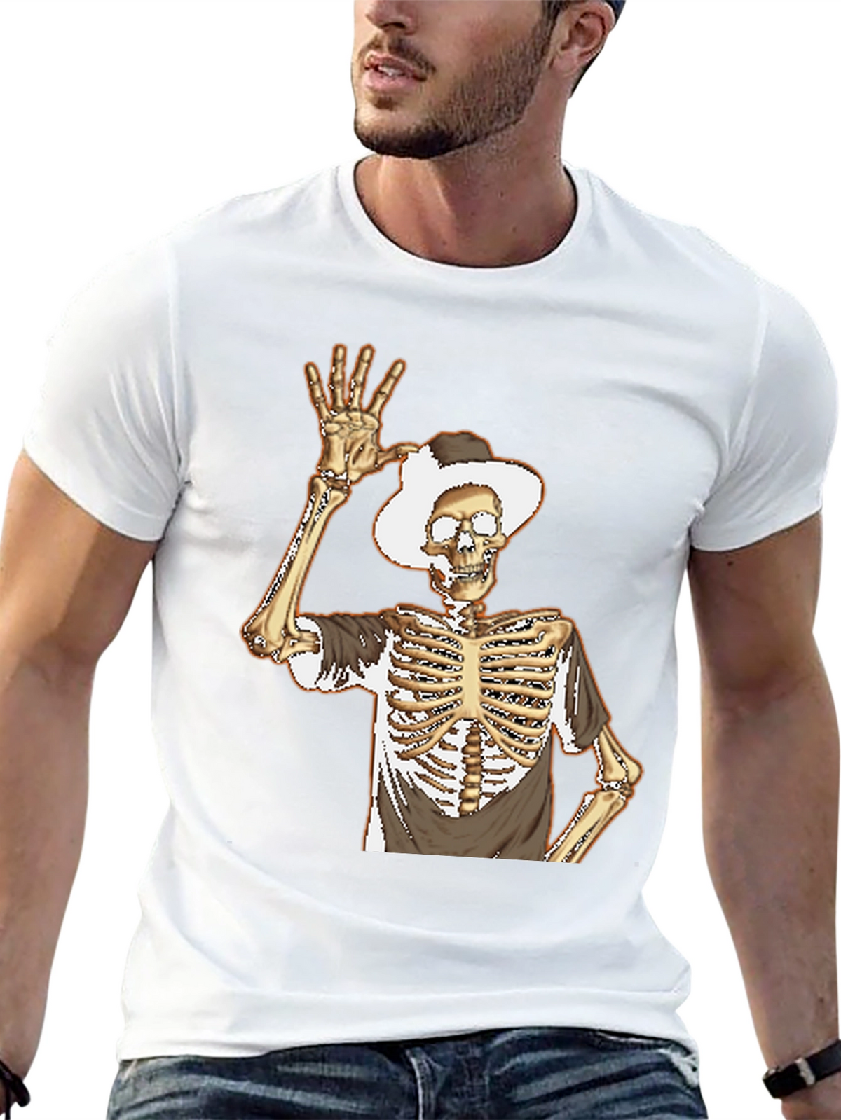 Skeleton Cowboy Graphic Tee