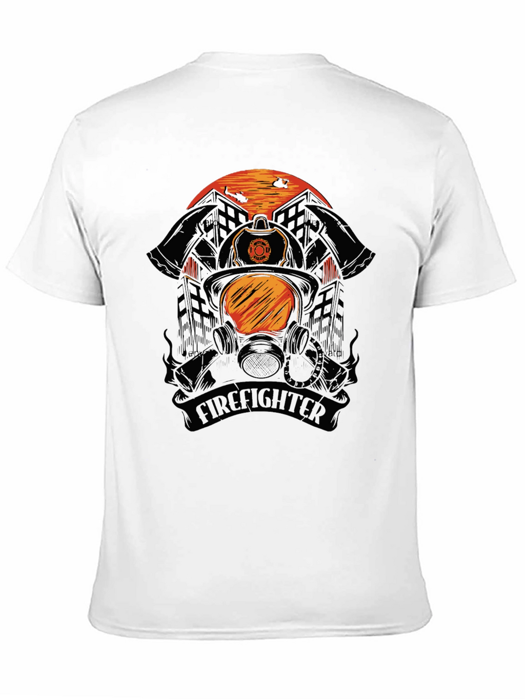 Firefighter Helmet Graphic Tee