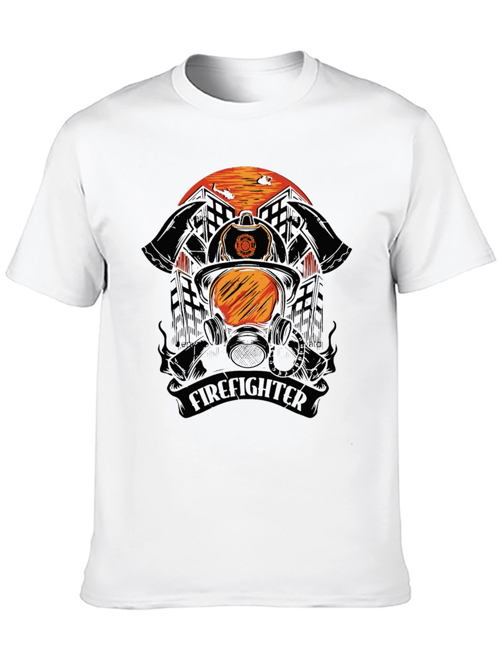 Firefighter Helmet Graphic Tee