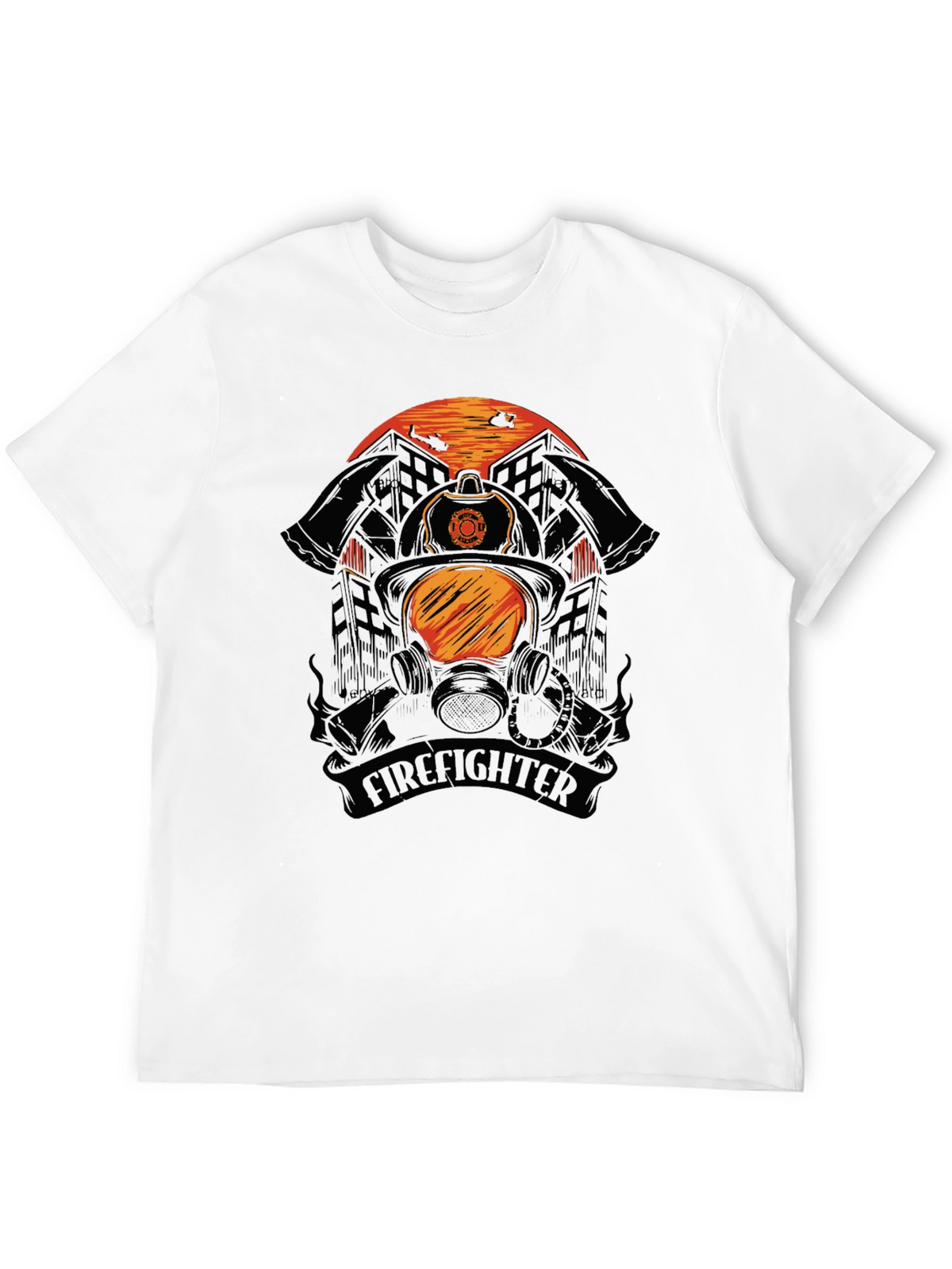 Firefighter Helmet Graphic Tee