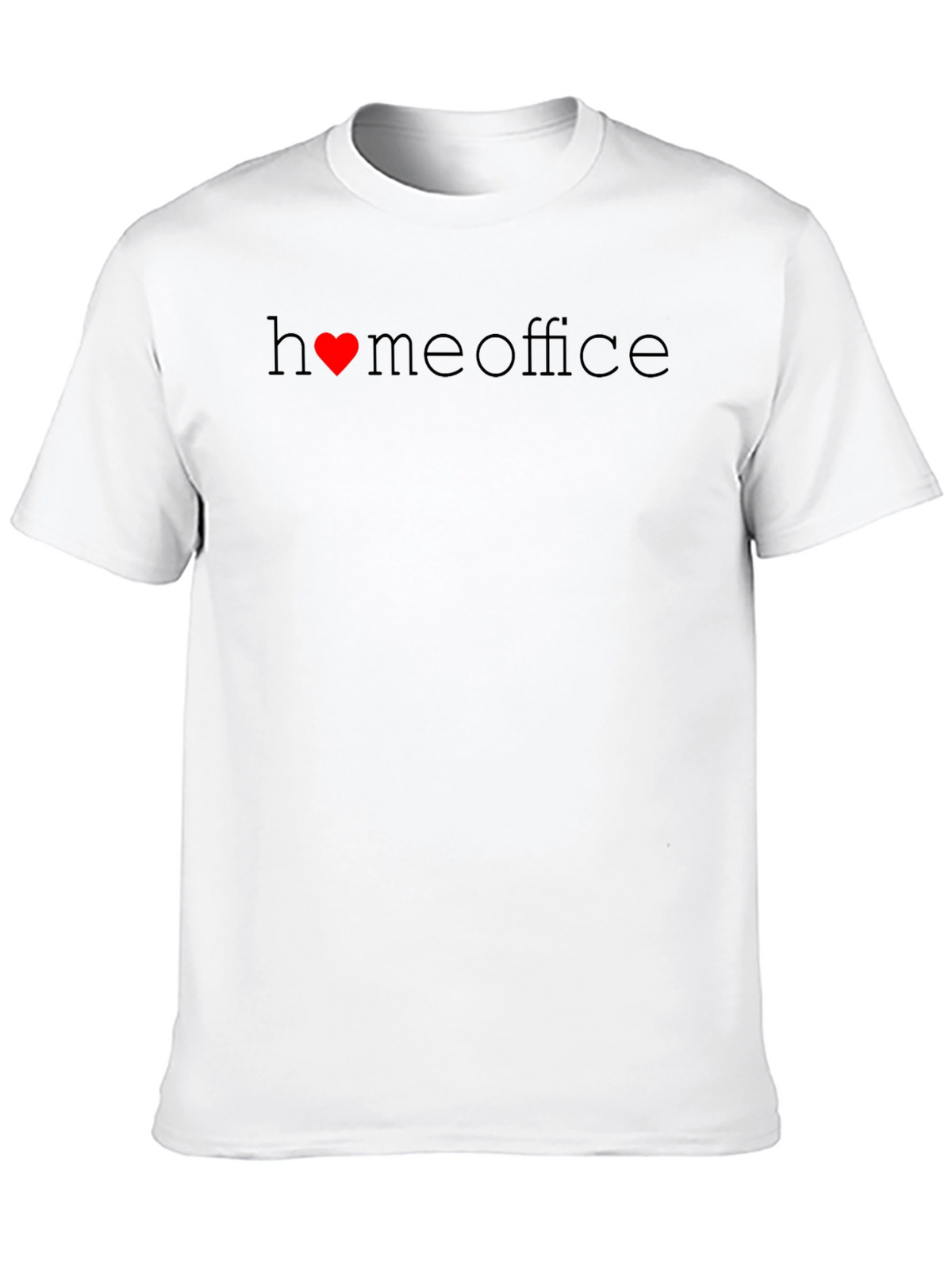 Home Office Heart Graphic Tee - Black T-Shirt