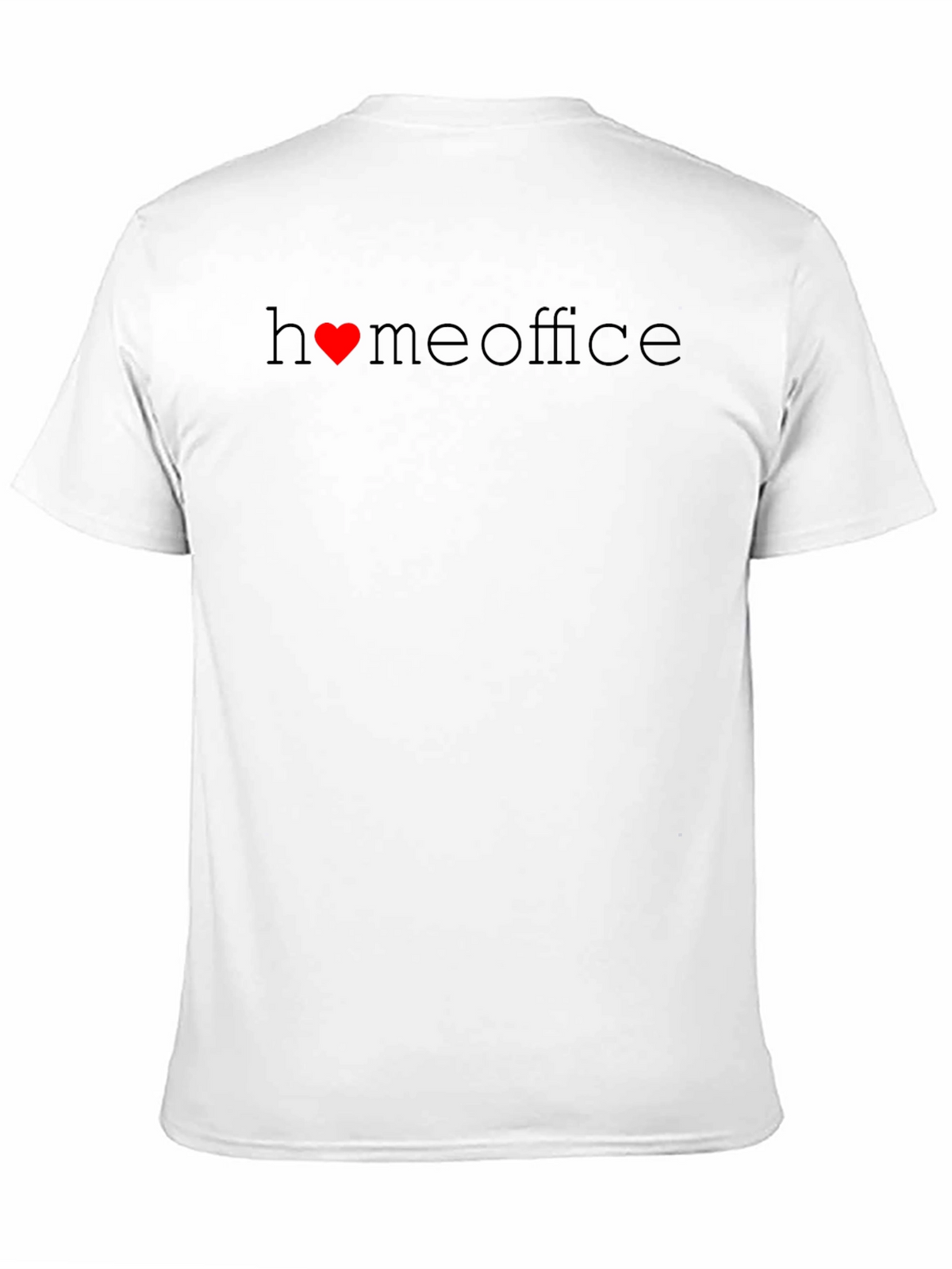 Home Office Heart Graphic Tee - Black T-Shirt