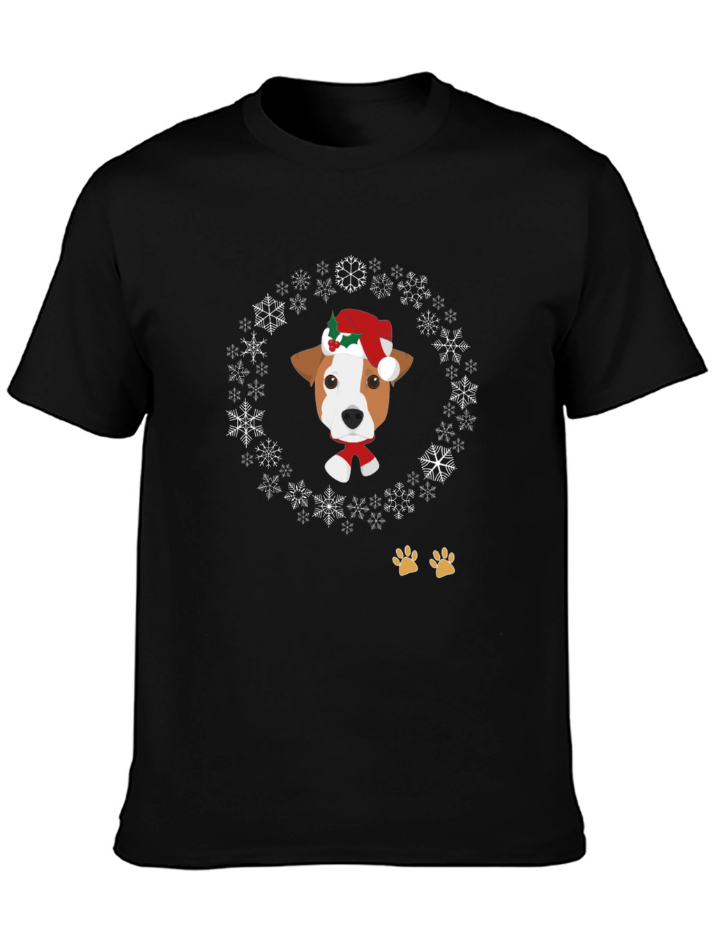 Festive Dog Snowflake T-Shirt